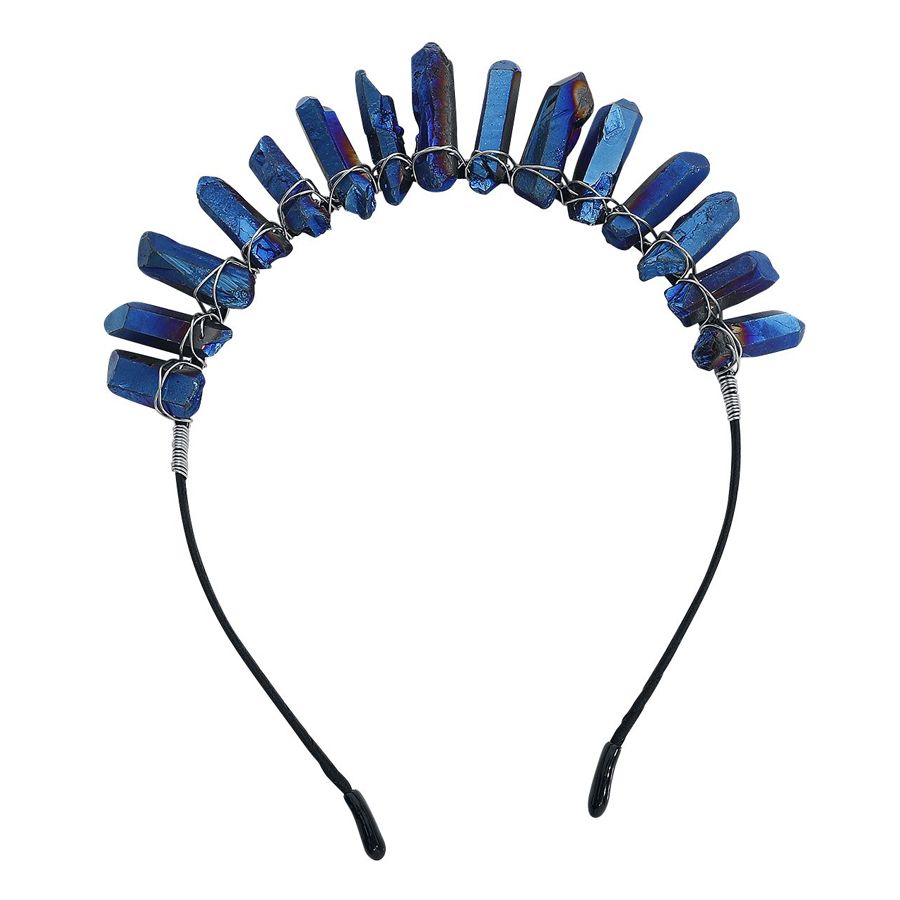 Wildcat Crystal Rock Hair Band Saphire