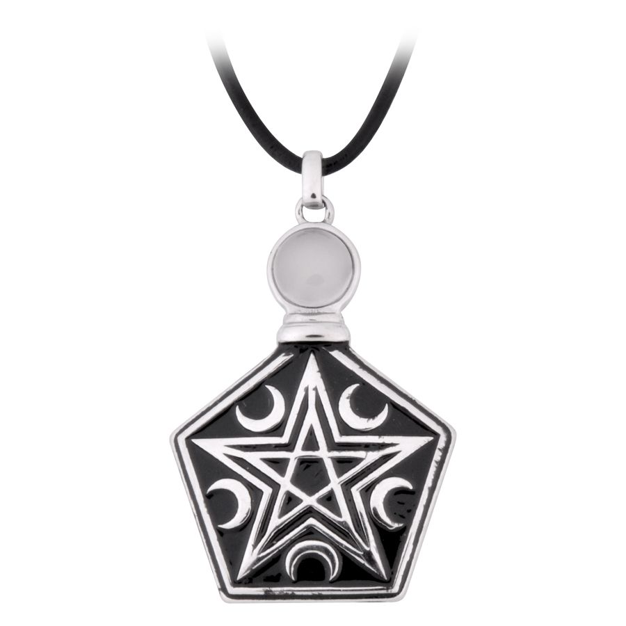 Wildcat Tearbottle Pentagram Necklace
