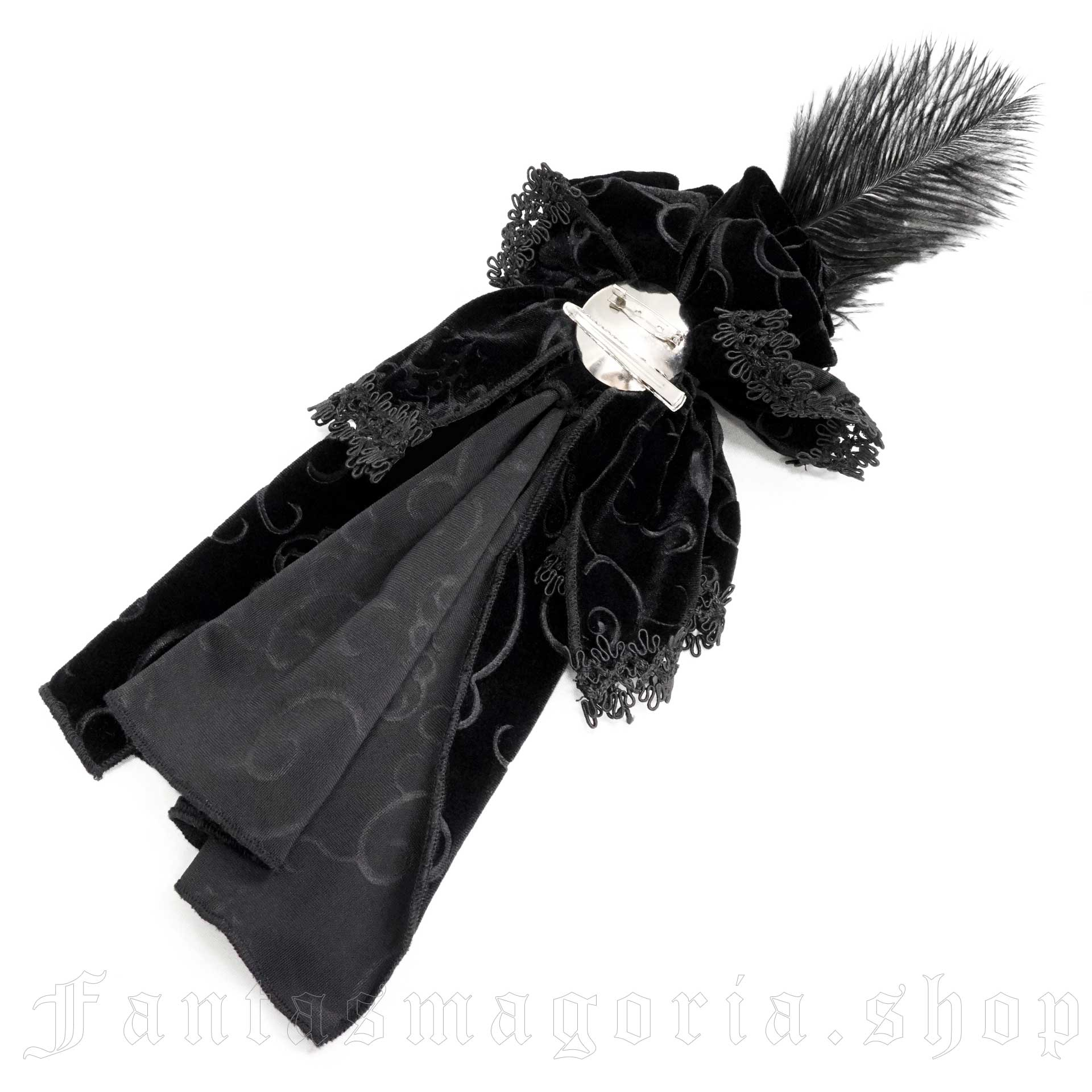 Devil Fashion Black Swan Jabot – Bild 2
