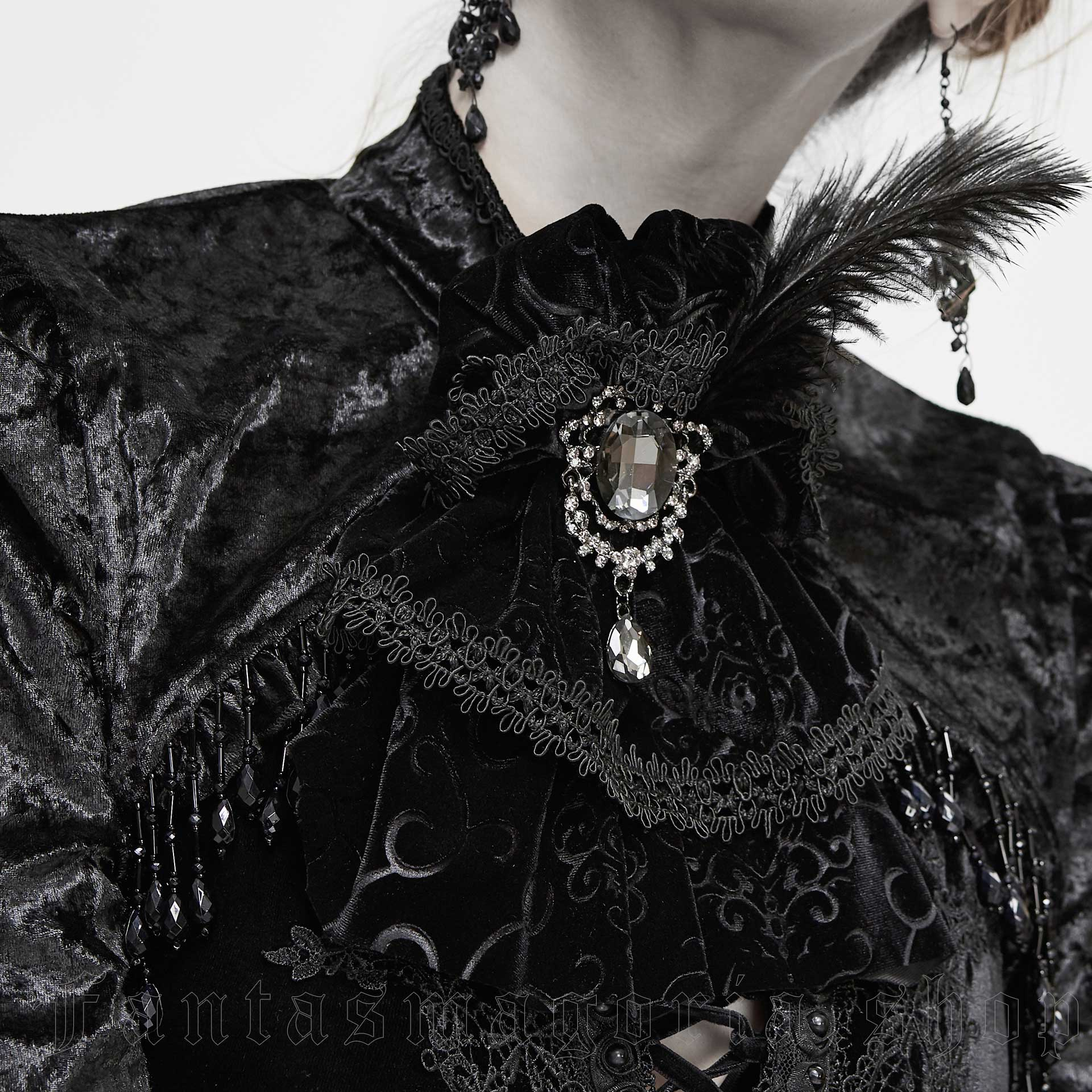 Devil Fashion Black Swan Jabot – Bild 4