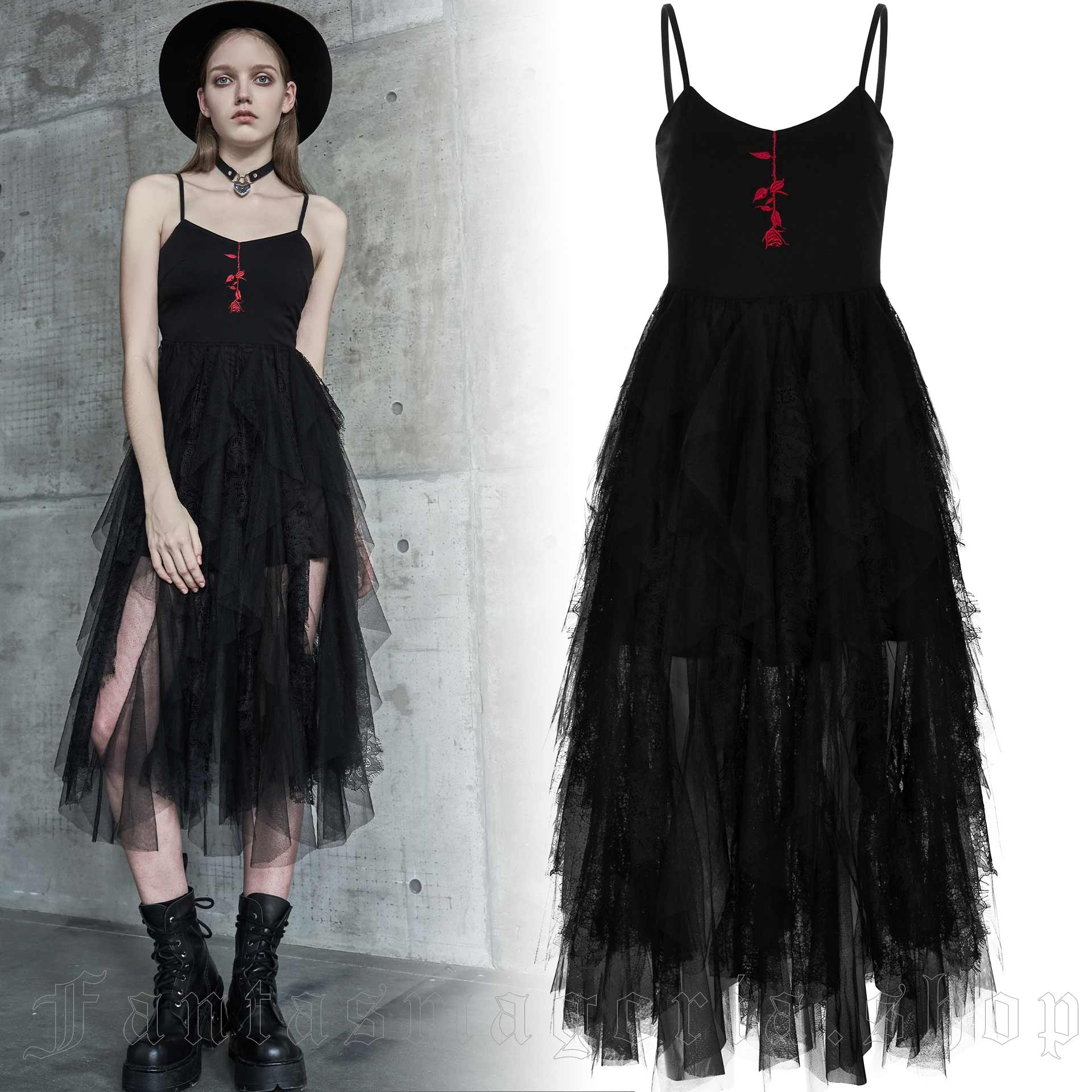 Punk Rave Rosenrot Dress
