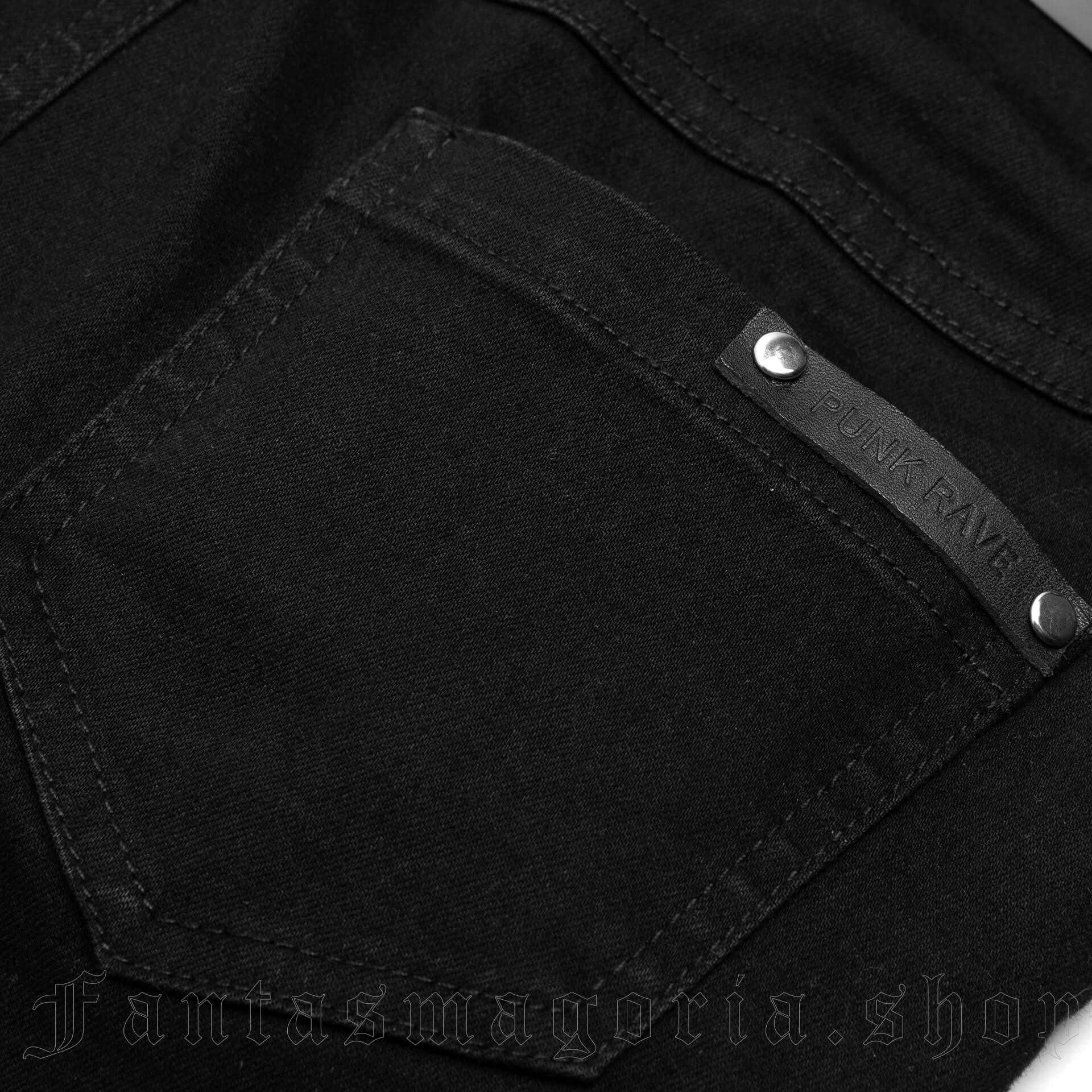 Punk Rave Techno Goth Trousers – Bild 4