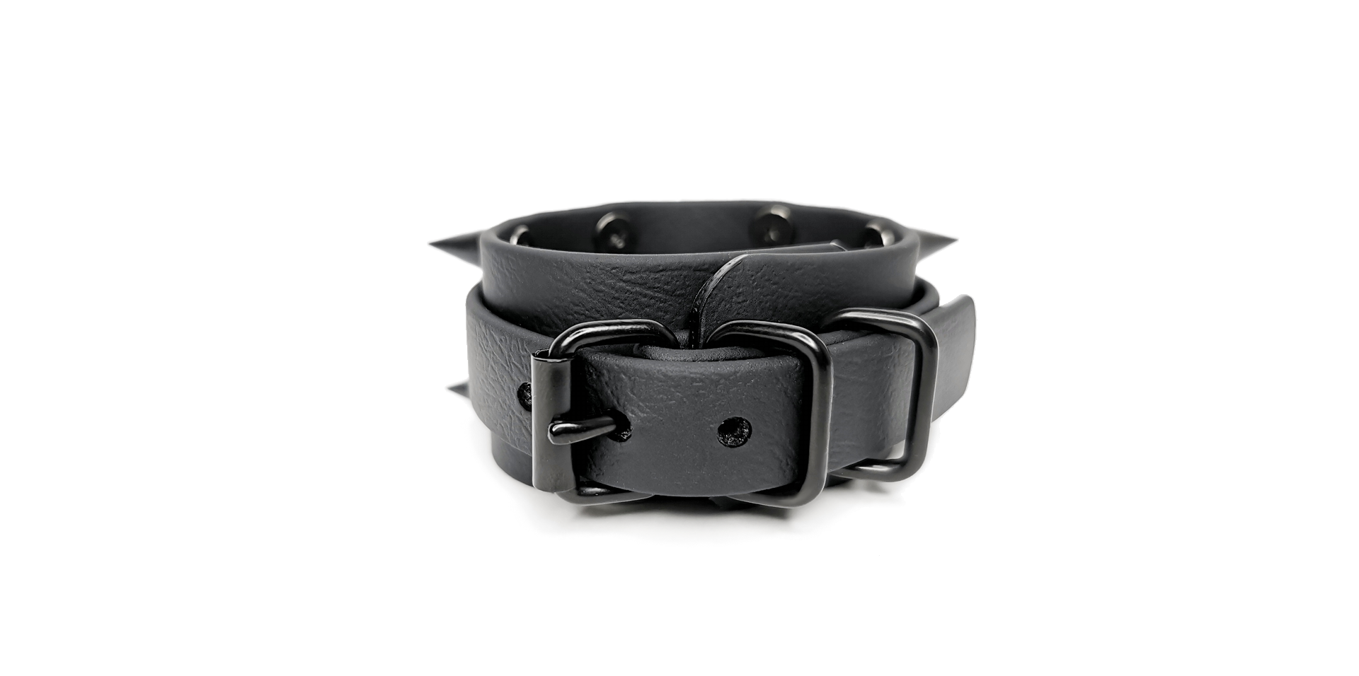 Sacred Sins All Black Everything Armband Spikes dreireihig - Image 3
