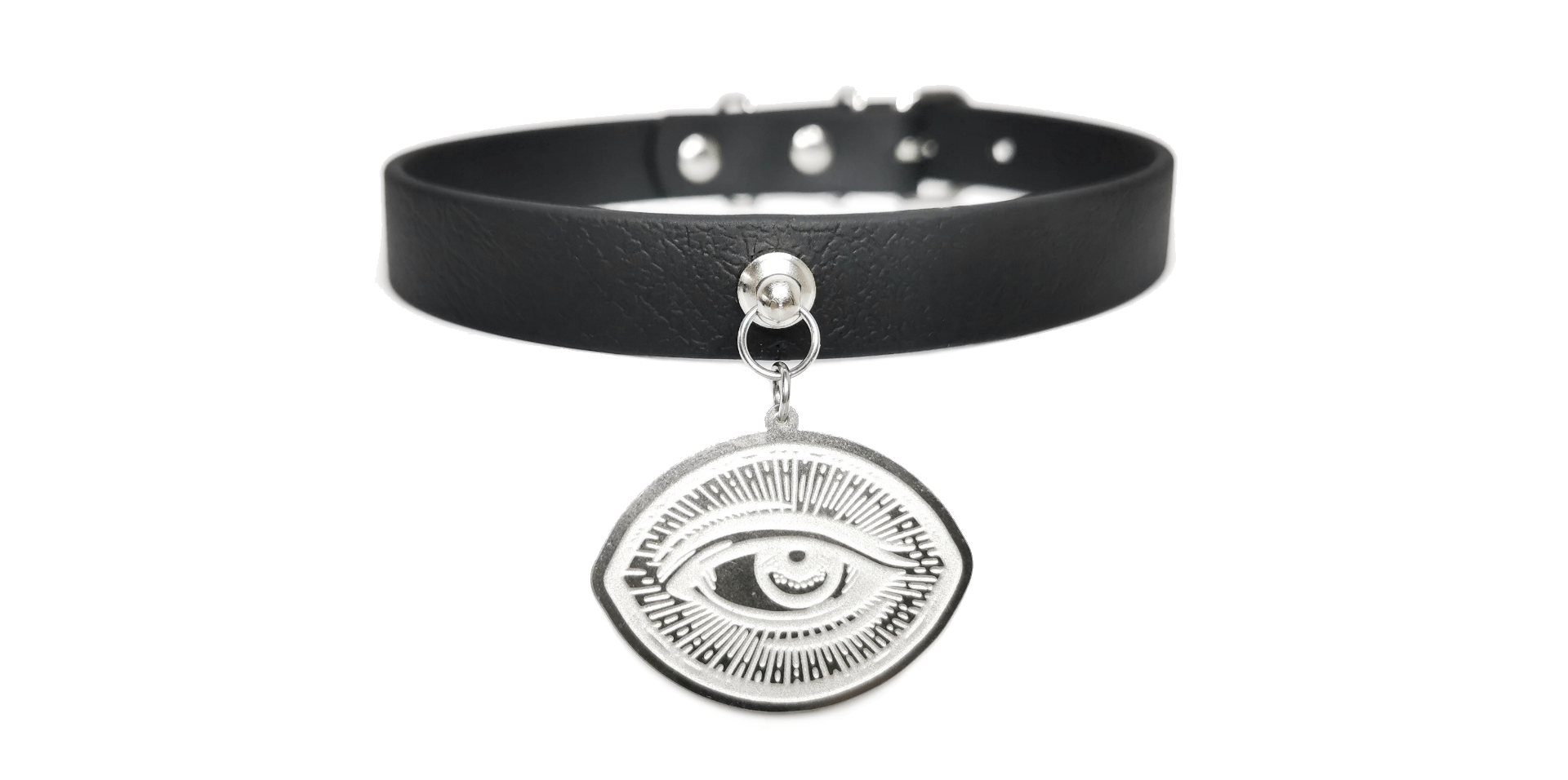 Sacred Sins Choker mit Auge als Anhänger