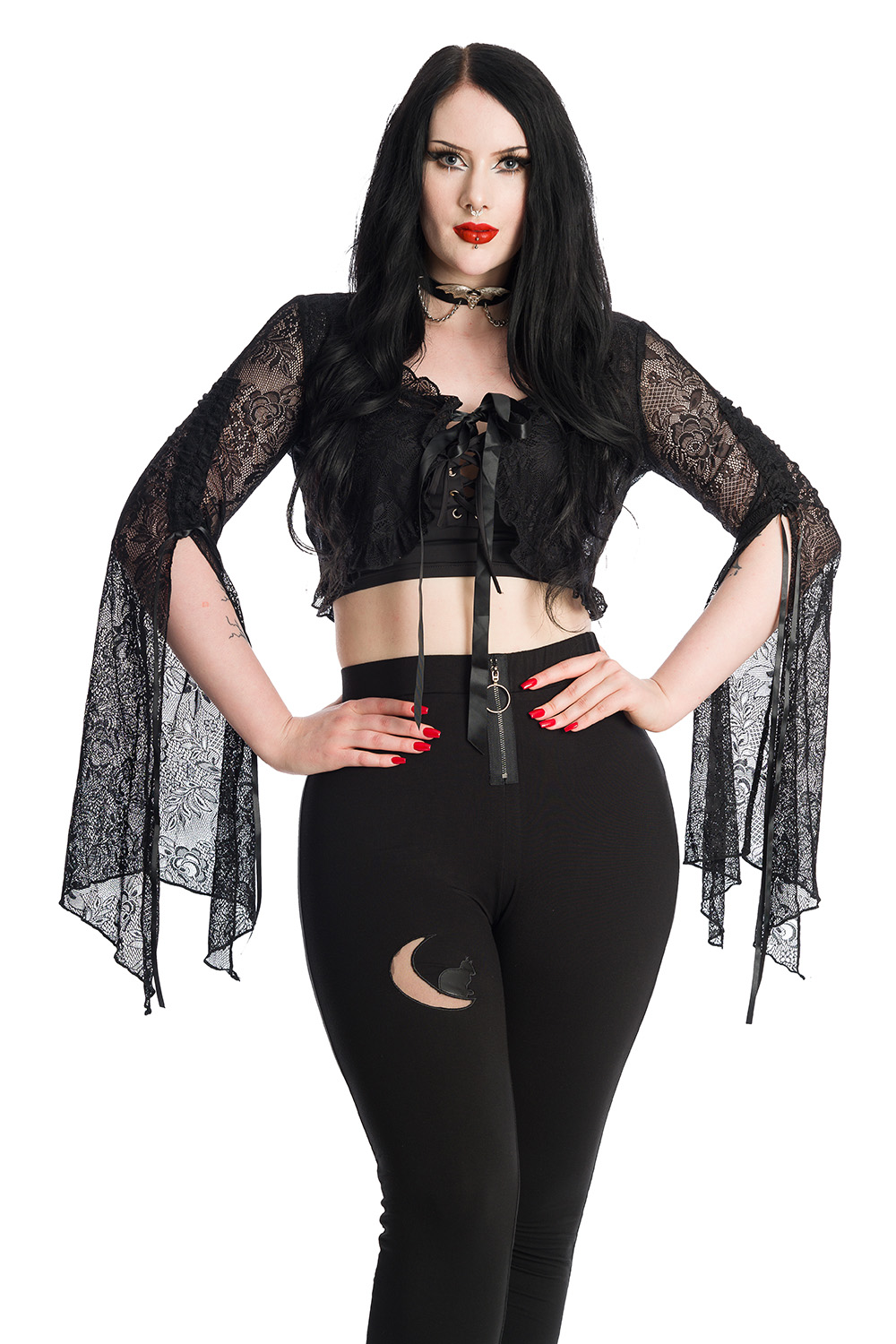 Banned Morticia Lace Bolero