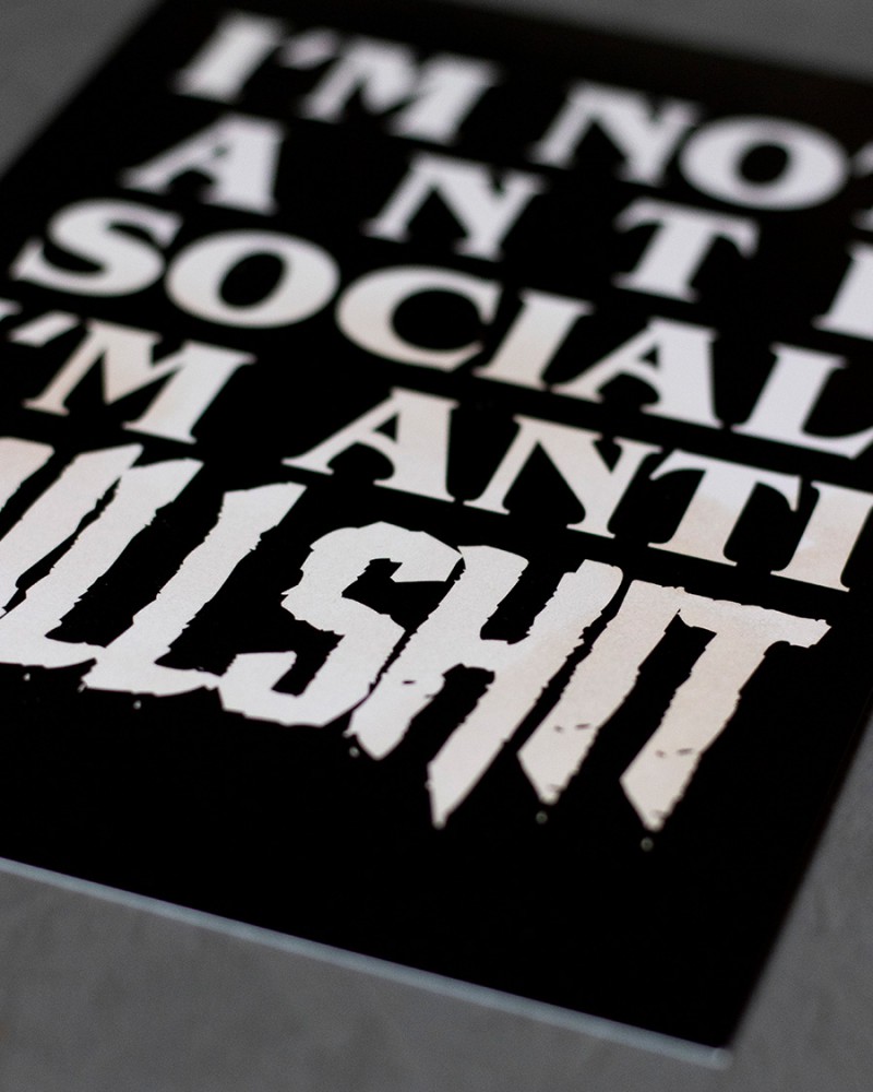 Deadnoir Antisocial A5 Print – Bild 2