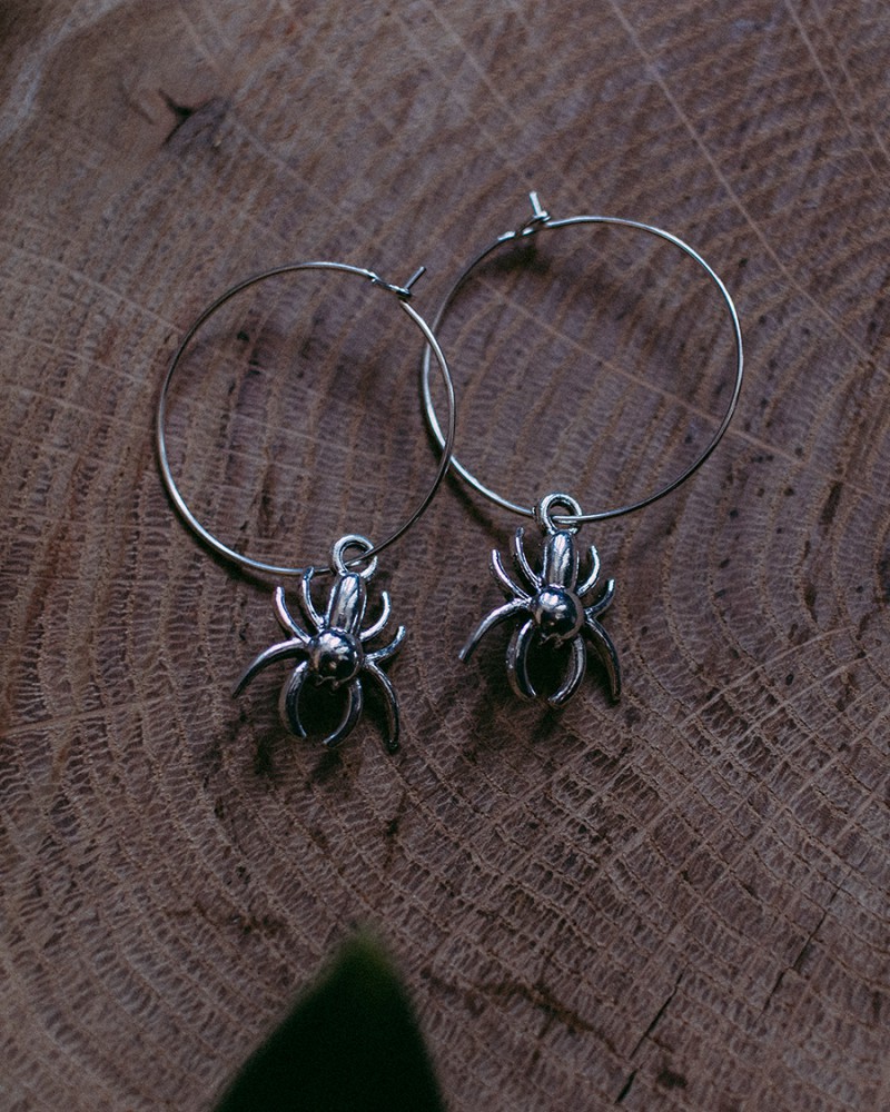 Deadnoir Spider Hoops (Paar)