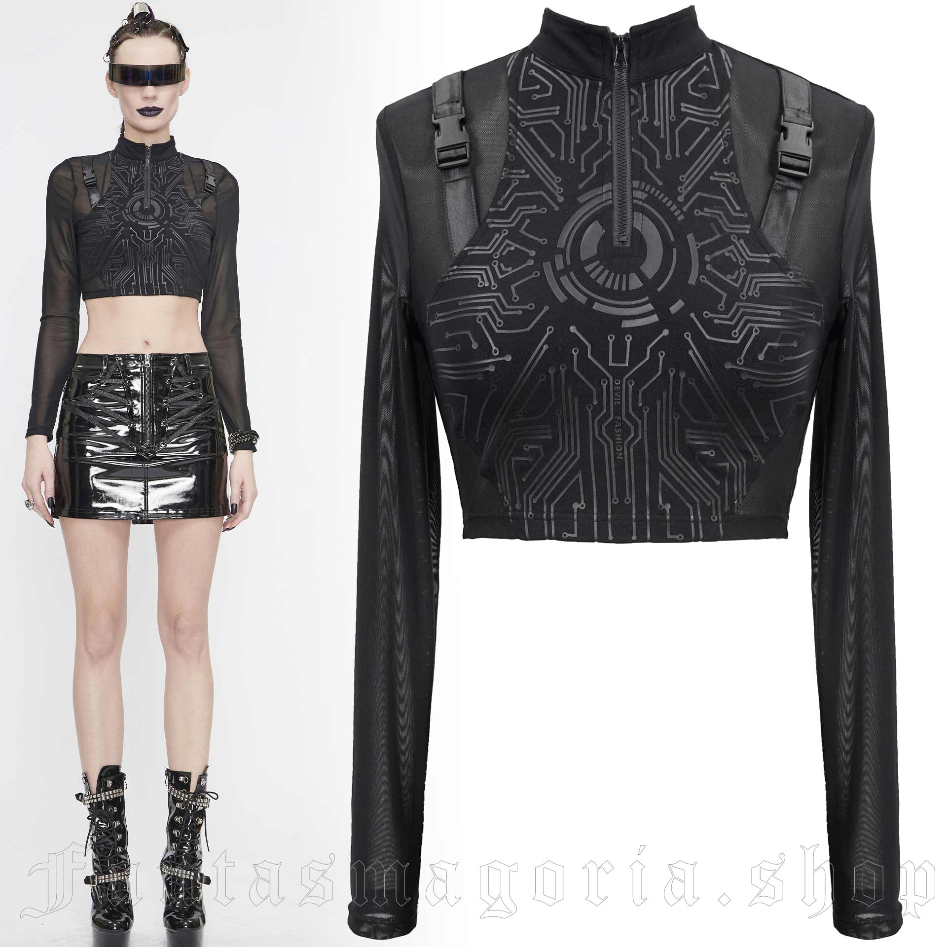 Devil Fashion Cyberpunk Top