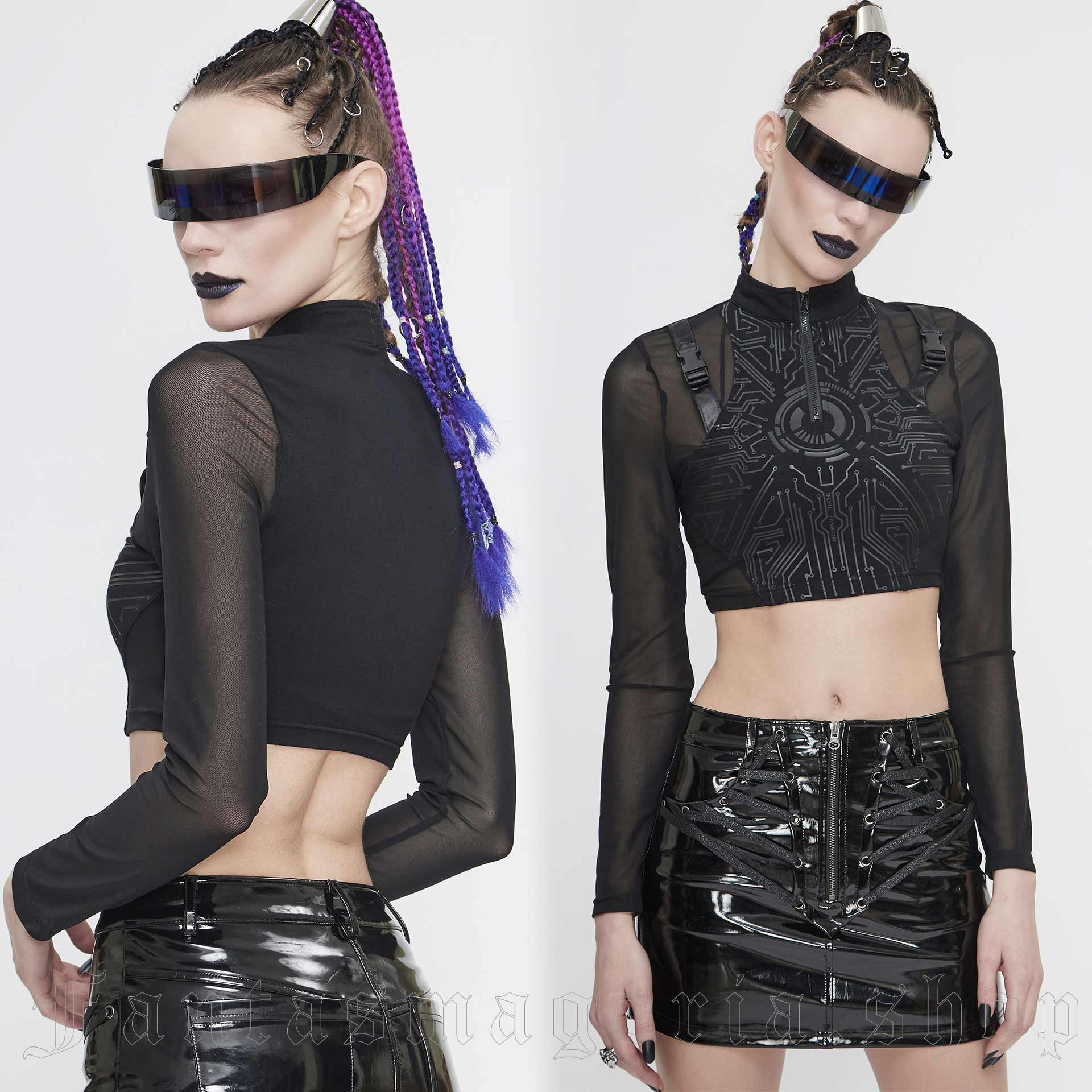 Devil Fashion Cyberpunk Top – Bild 2