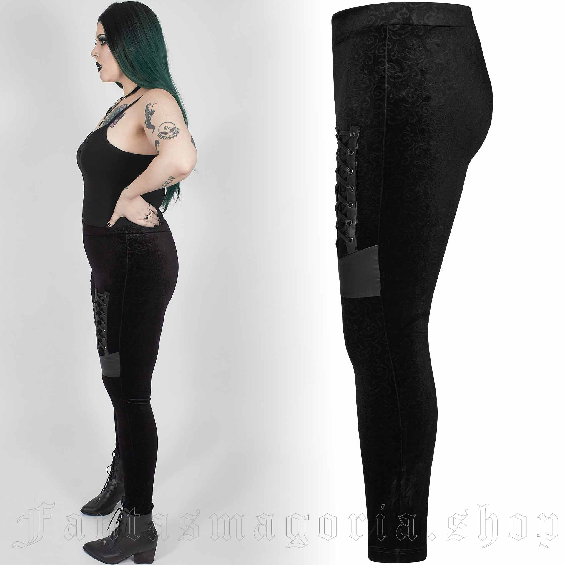 Punk Rave Blutengel Black Leggings – Bild 3