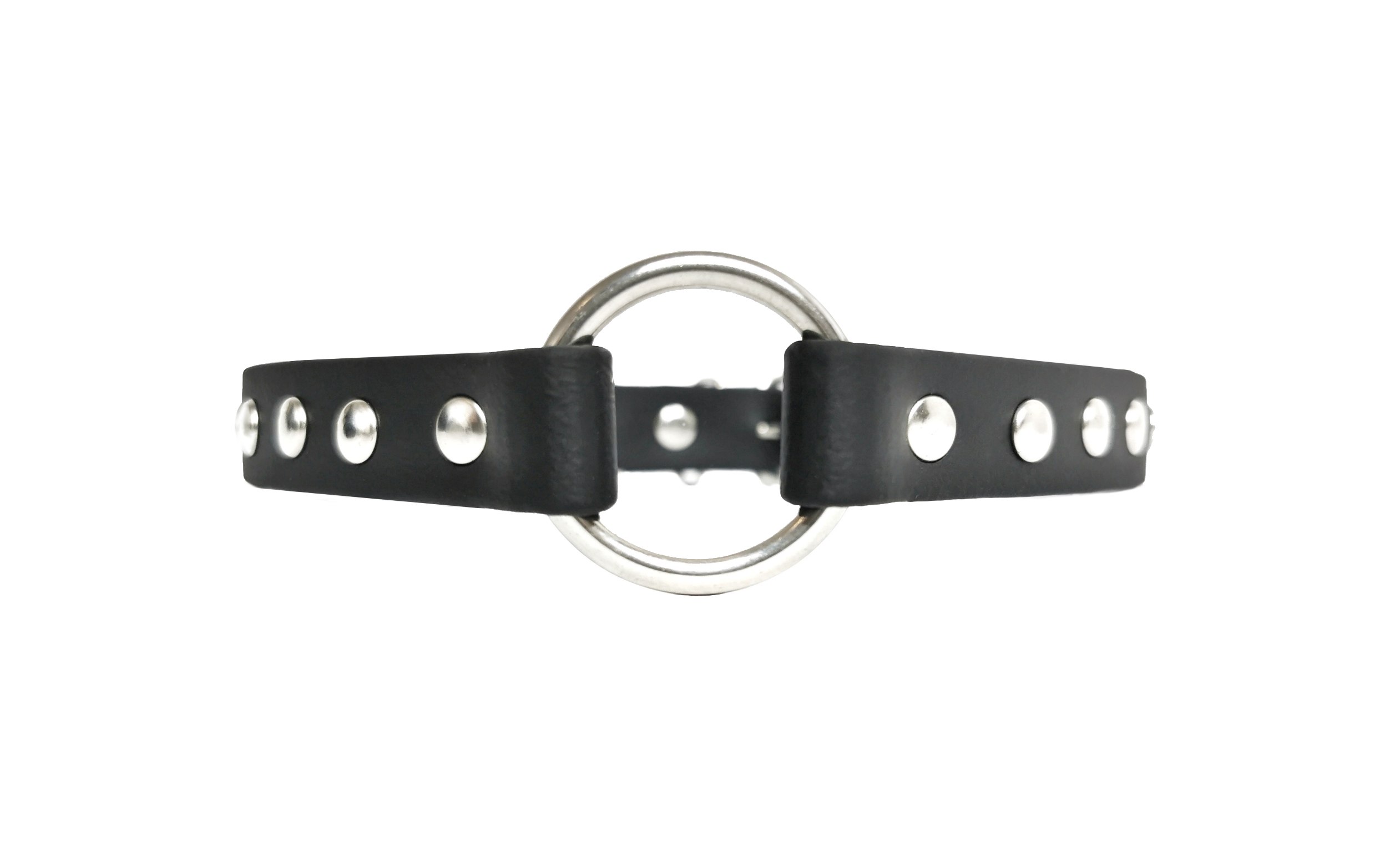 Sacred Sins Choker mit mittigem O-Ring und flachen Nieten