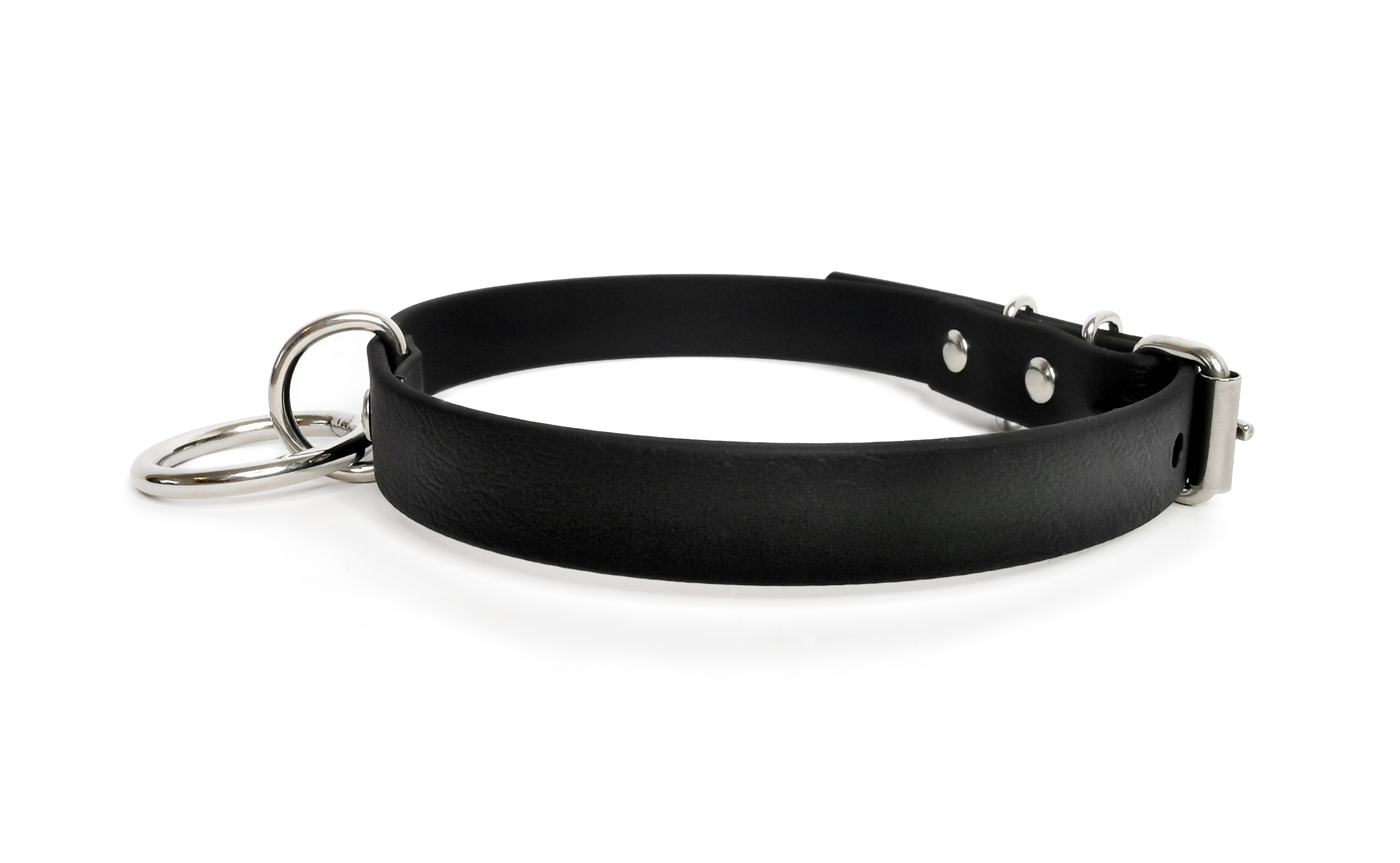 Sacred Sins Choker mit kleinem silbernen O-Ring – Bild 2