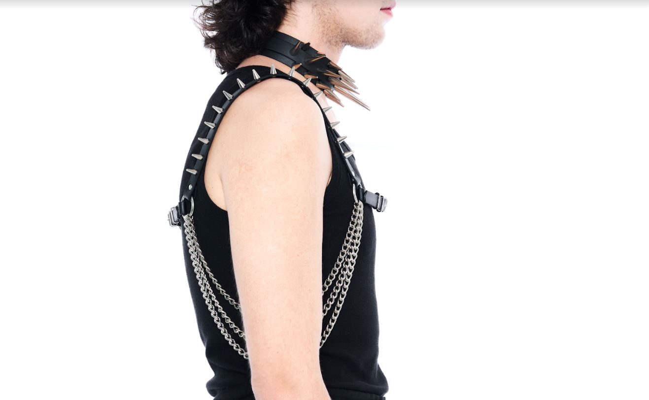 Sacred Sins Harness mit Ketten und Spikes – Bild 3