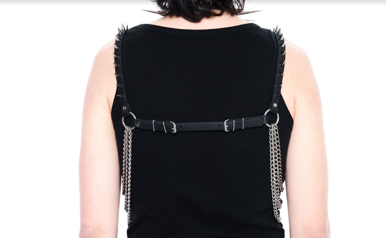 Sacred Sins Harness mit Ketten und Spikes – Bild 2