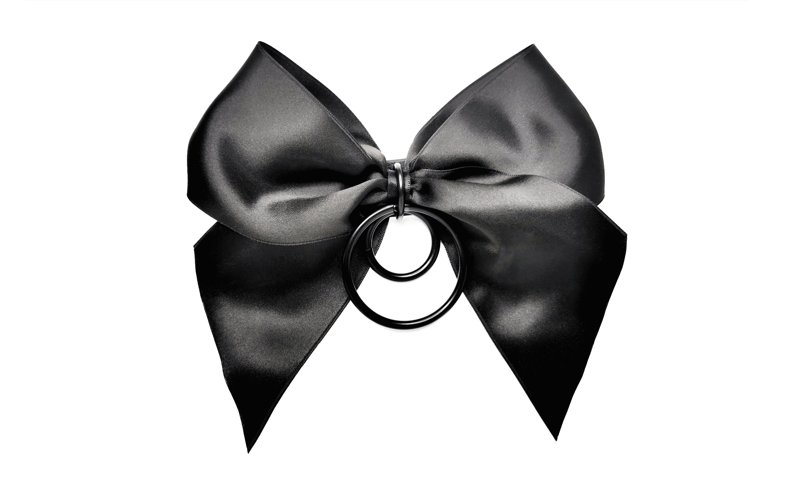 Sacred Sins  All Black Everything Choker mit großer Schleife