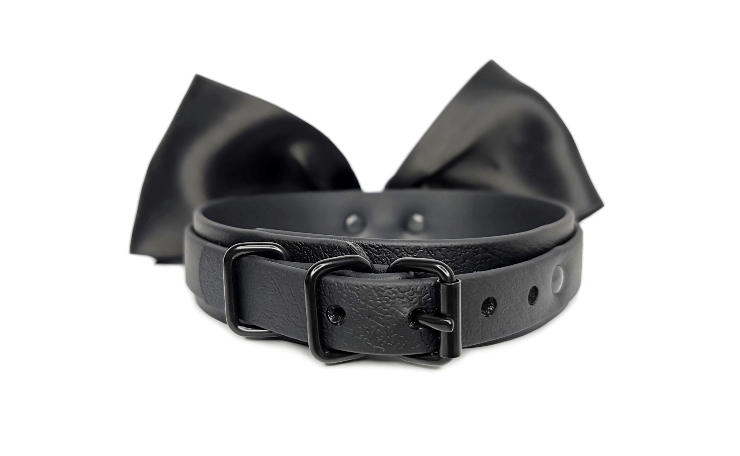 Sacred Sins  All Black Everything Choker mit großer Schleife – Bild 2