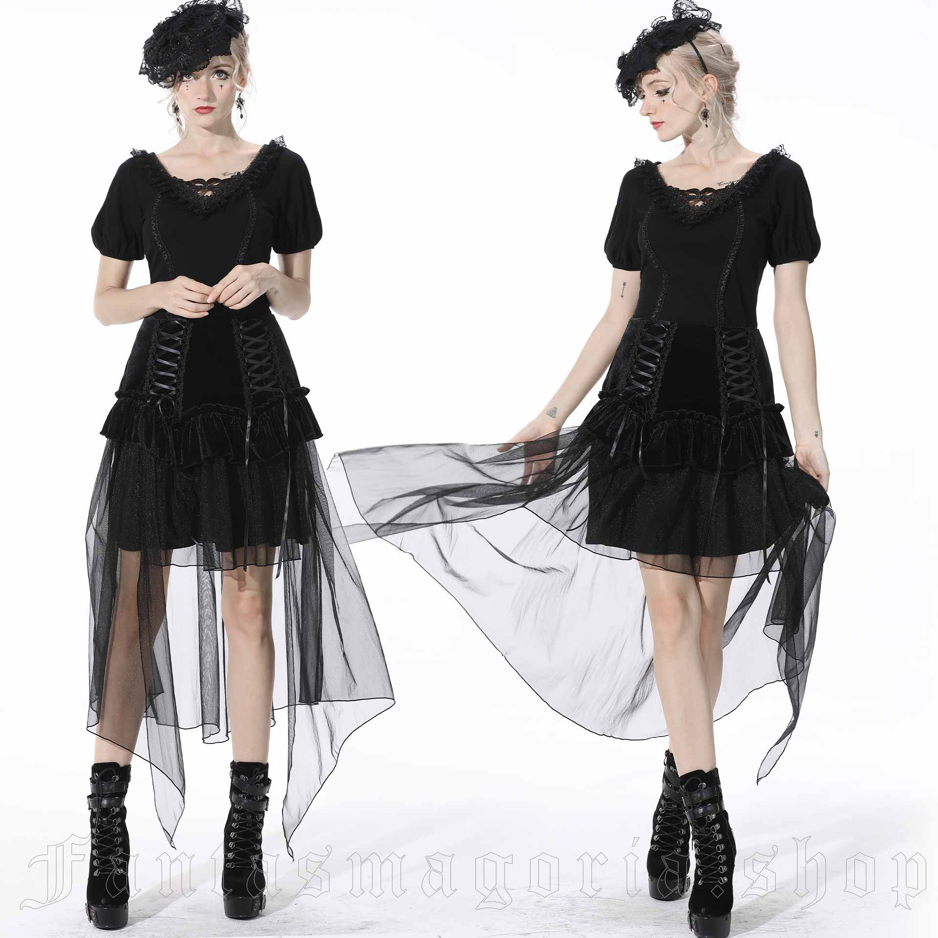 Dark In Love Ghost Dance Velvet Skirt
