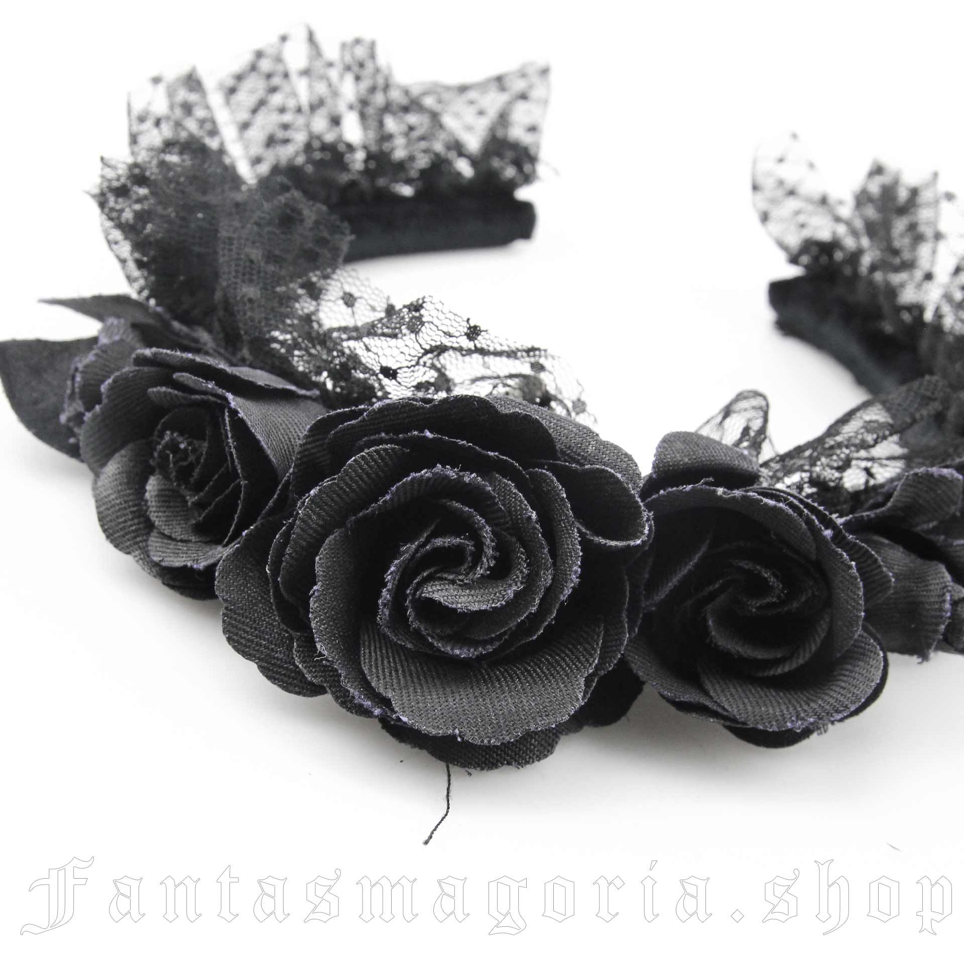 Devil Fashion Swan Rose Headband - Image 2