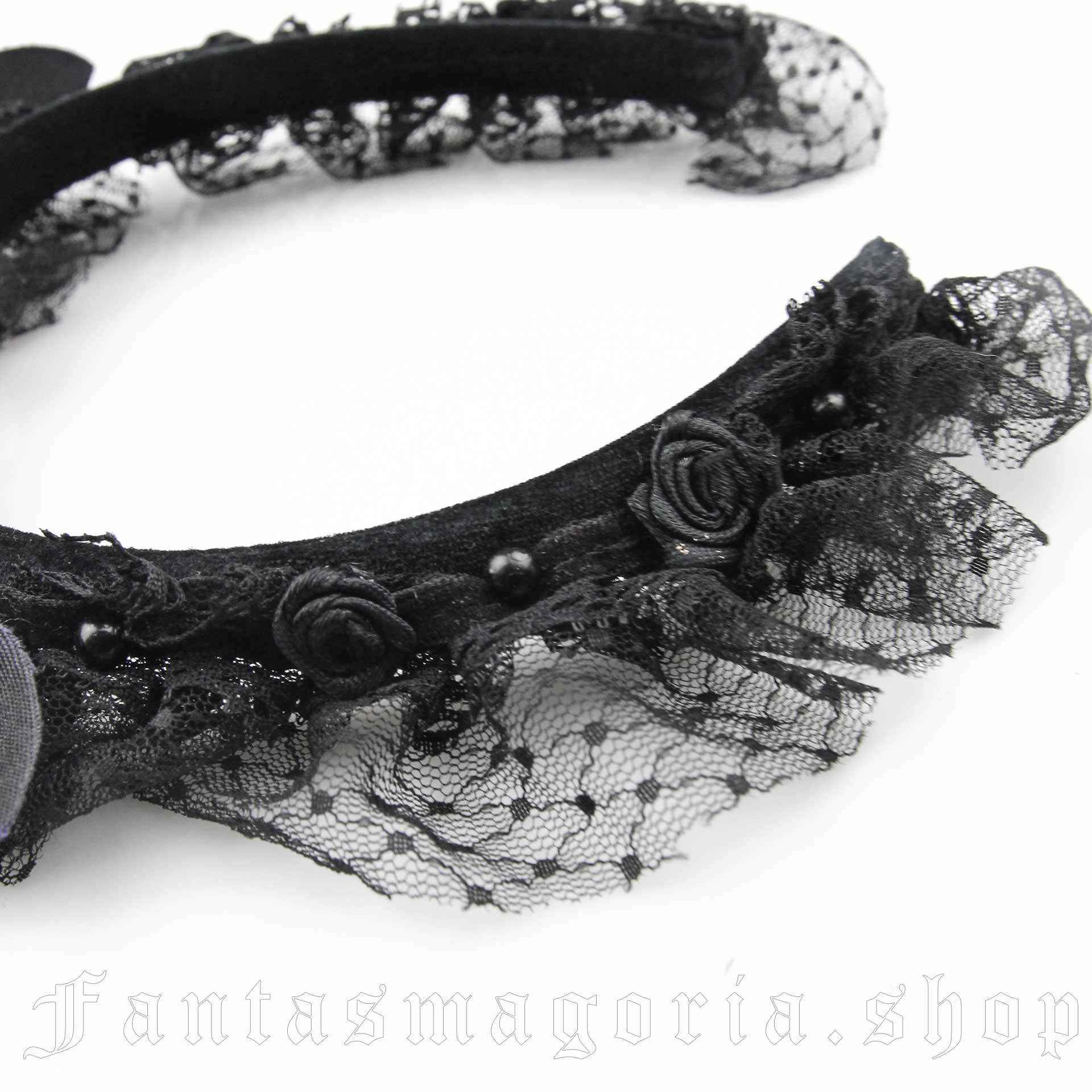 Devil Fashion Swan Rose Headband - Image 3