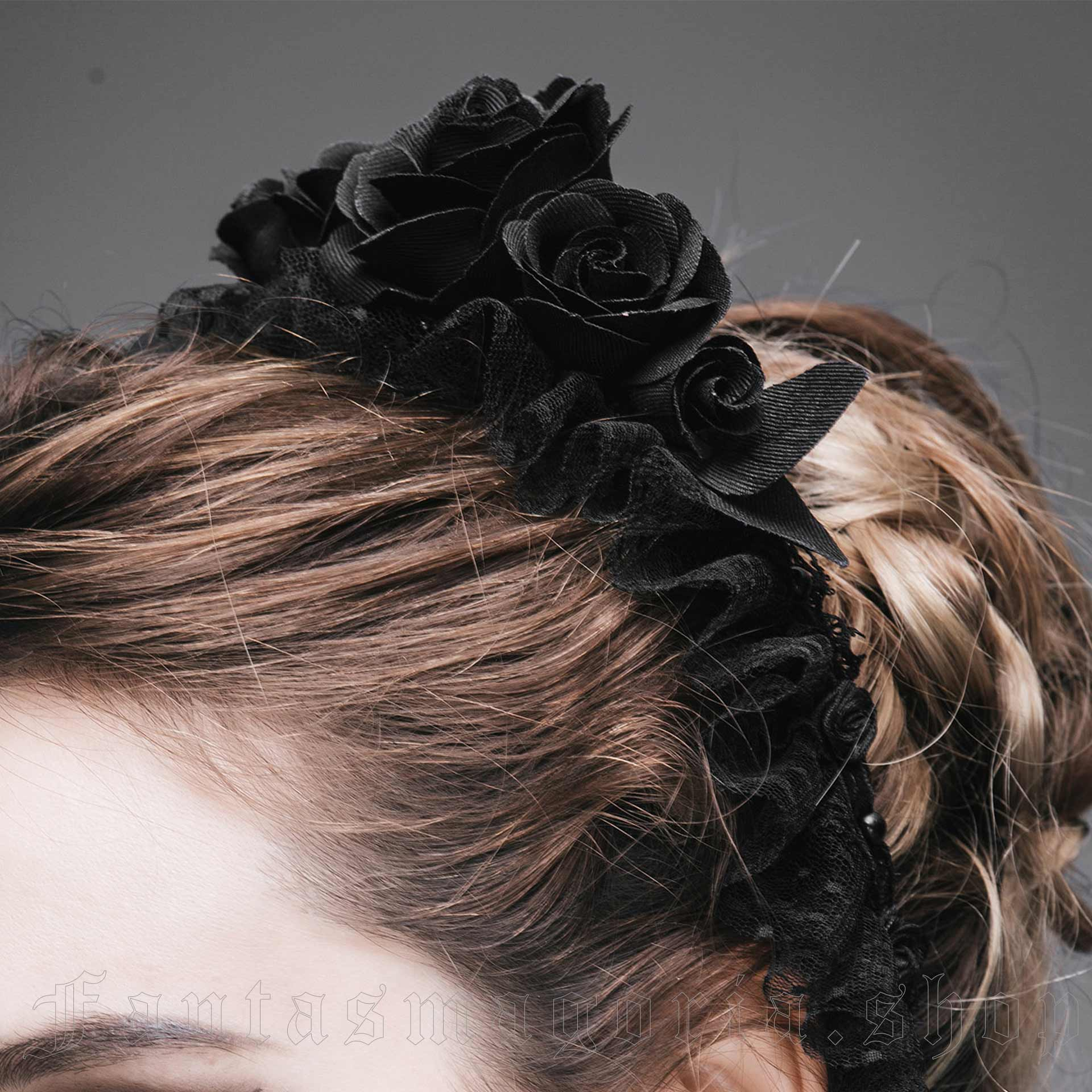 Devil Fashion Swan Rose Headband - Image 4