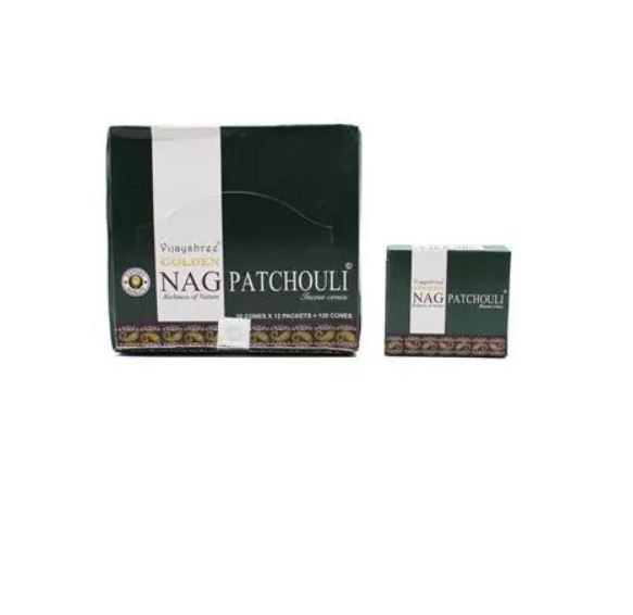 Golden Nag Patchouli Cones