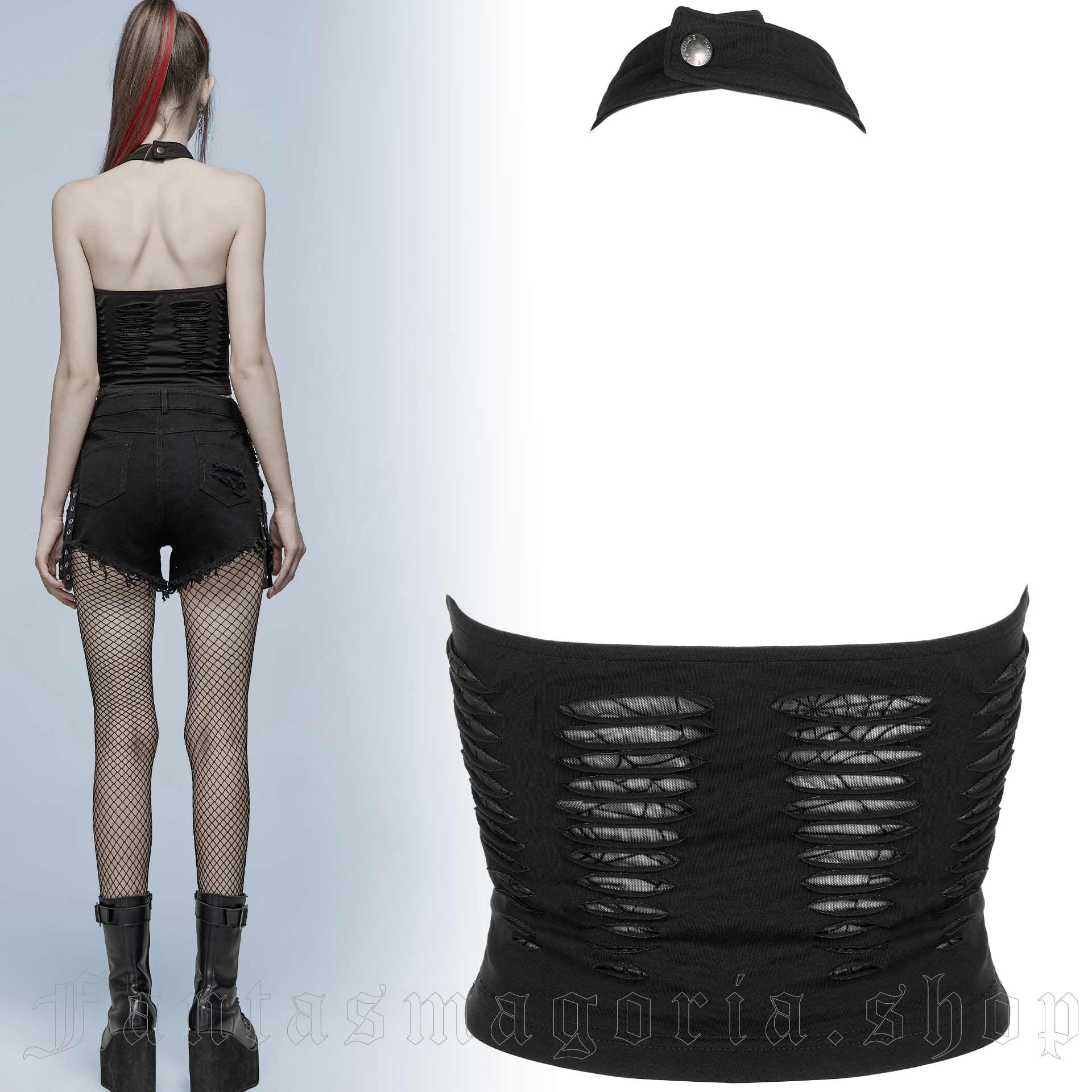 Punk Rave Atomic Skies Crop Top – Bild 2