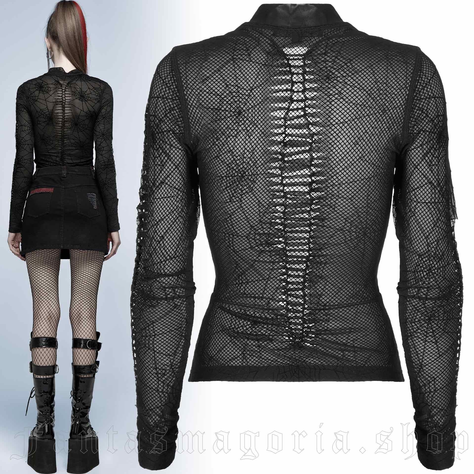 Punk Rave Black Widow Top – Bild 2