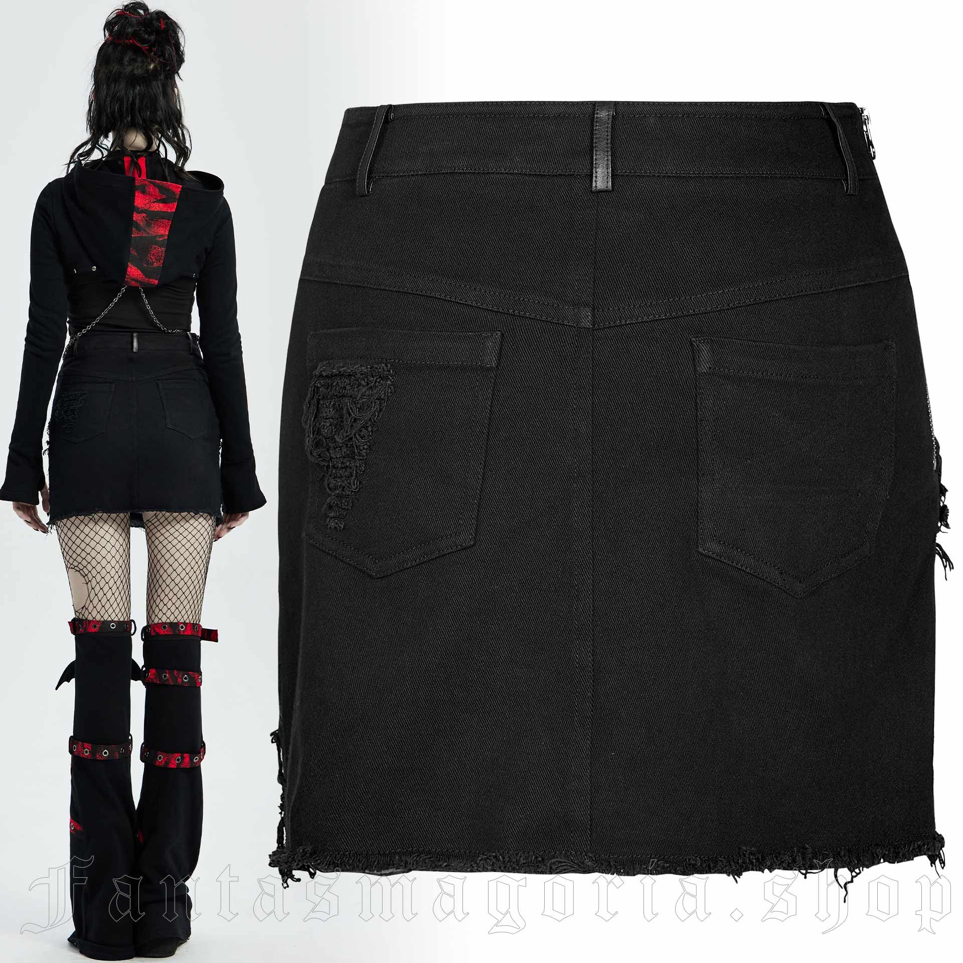Punk Rave Cult Of Destruction Skirt – Bild 2
