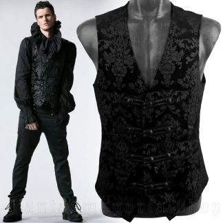 Punk Rave Damask Vest