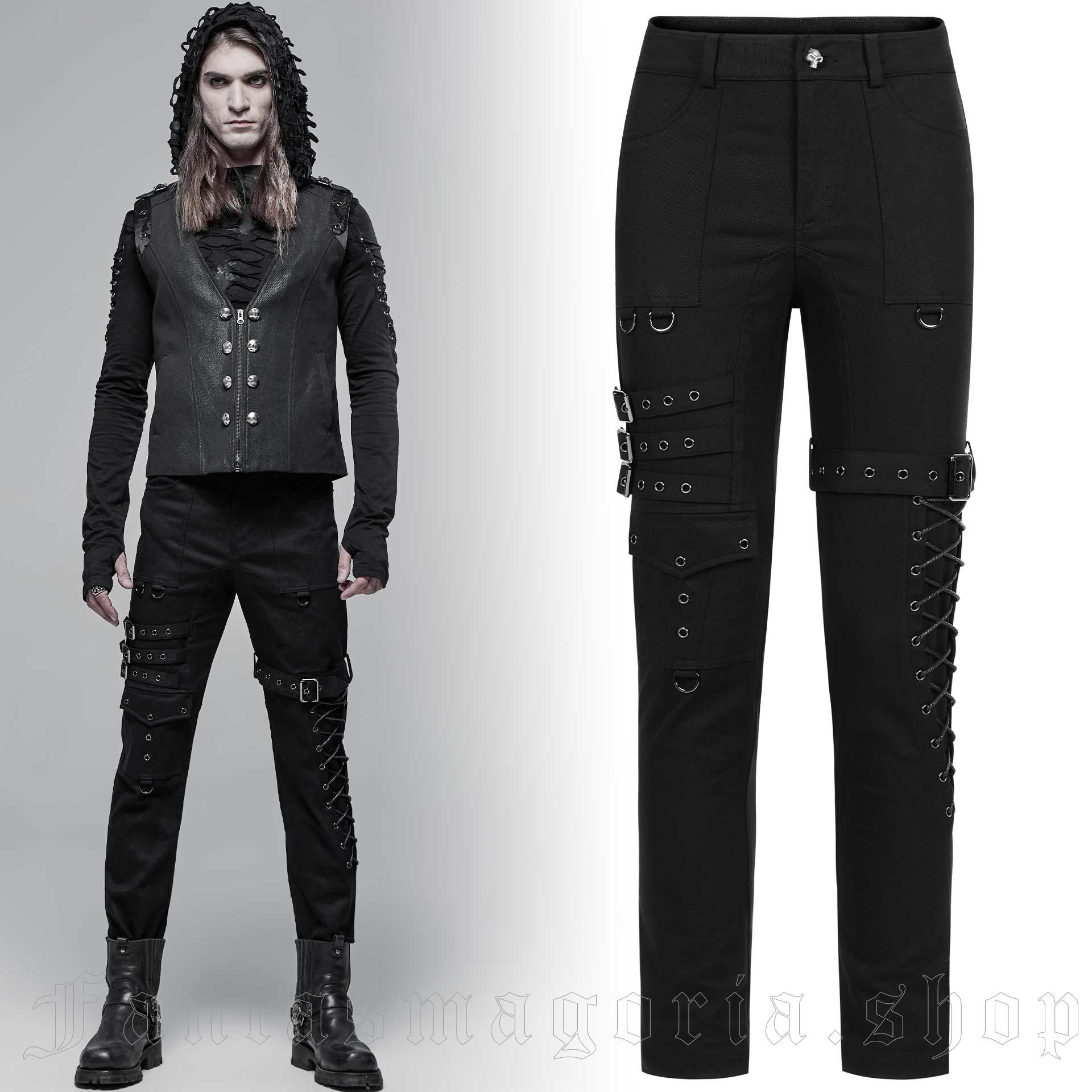 Nhicdns Women Goth Cargo Pants Y2K Baggy Jeans Grunge High Waisted Trousers  E-Girl Streetwear, 1# Black, X-Small-Small price in Saudi Arabia,   Saudi Arabia