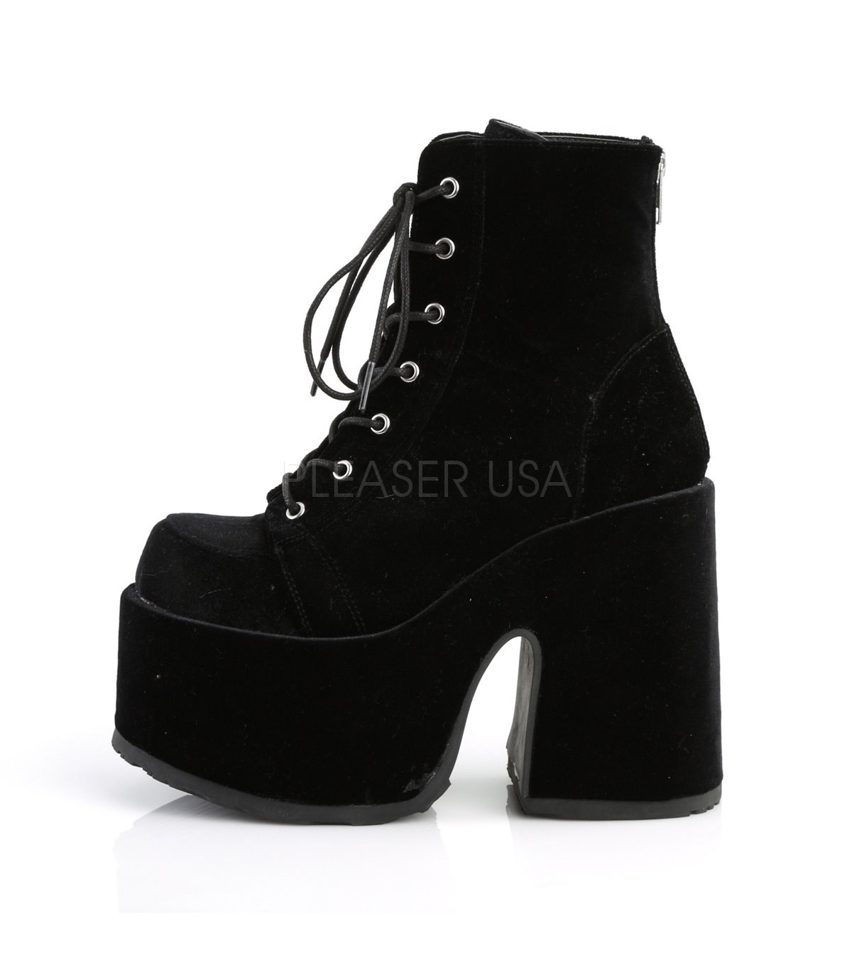 Demonia Stiefelette Samt Camel 203 – Bild 3