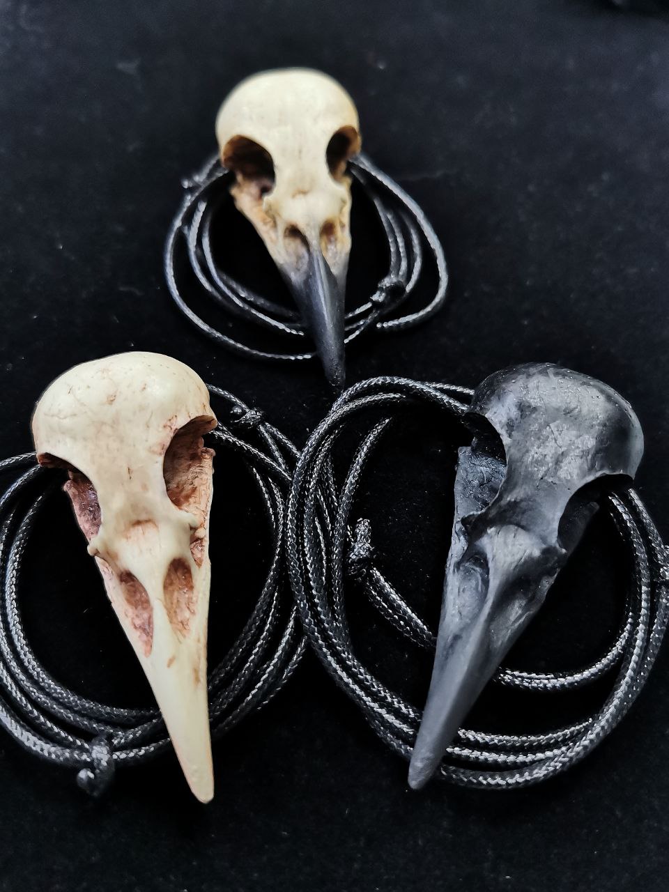 Mystery Creation Kette Rabenschädel natur medium – Bild 2