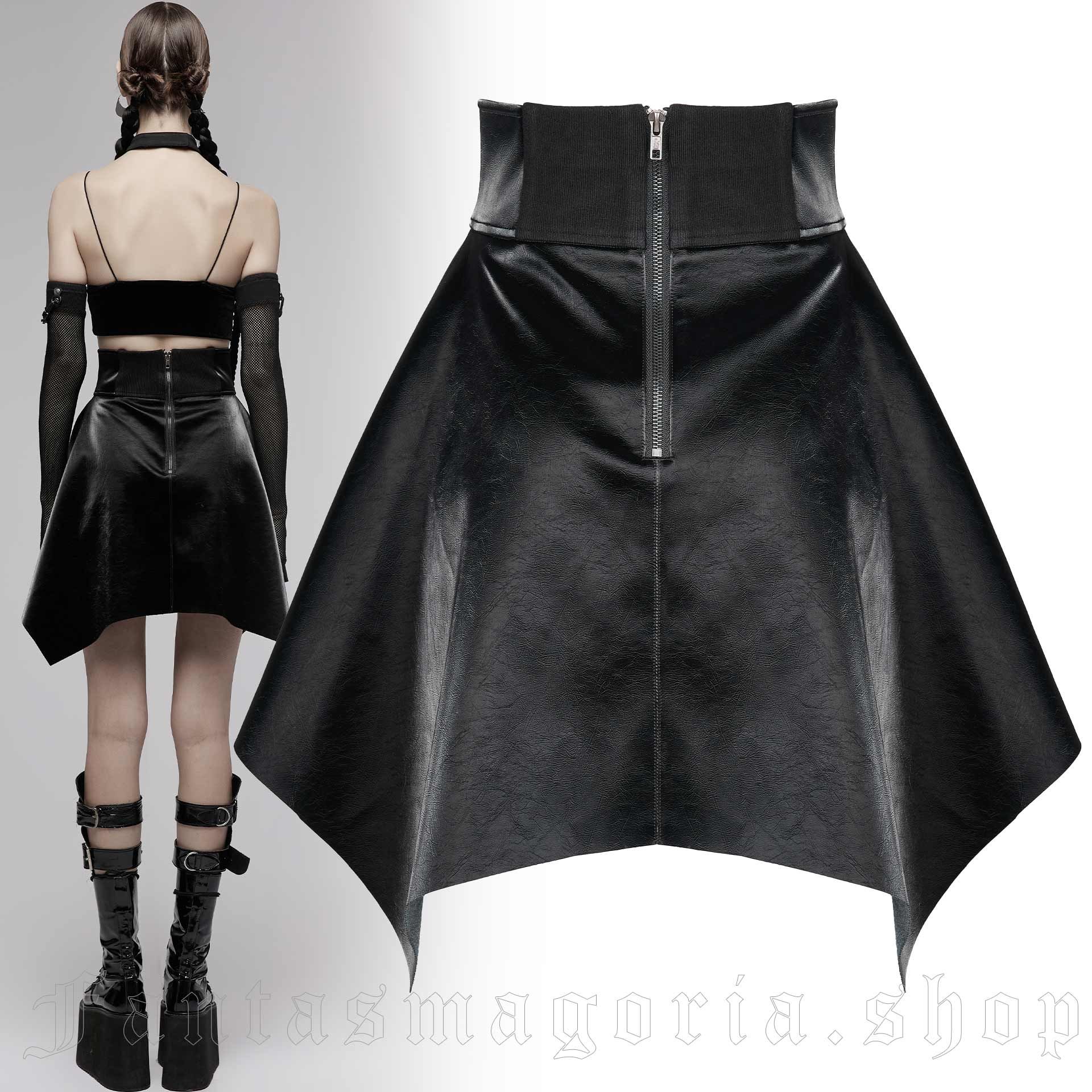 Punk Rave Blackout Skirt – Bild 2