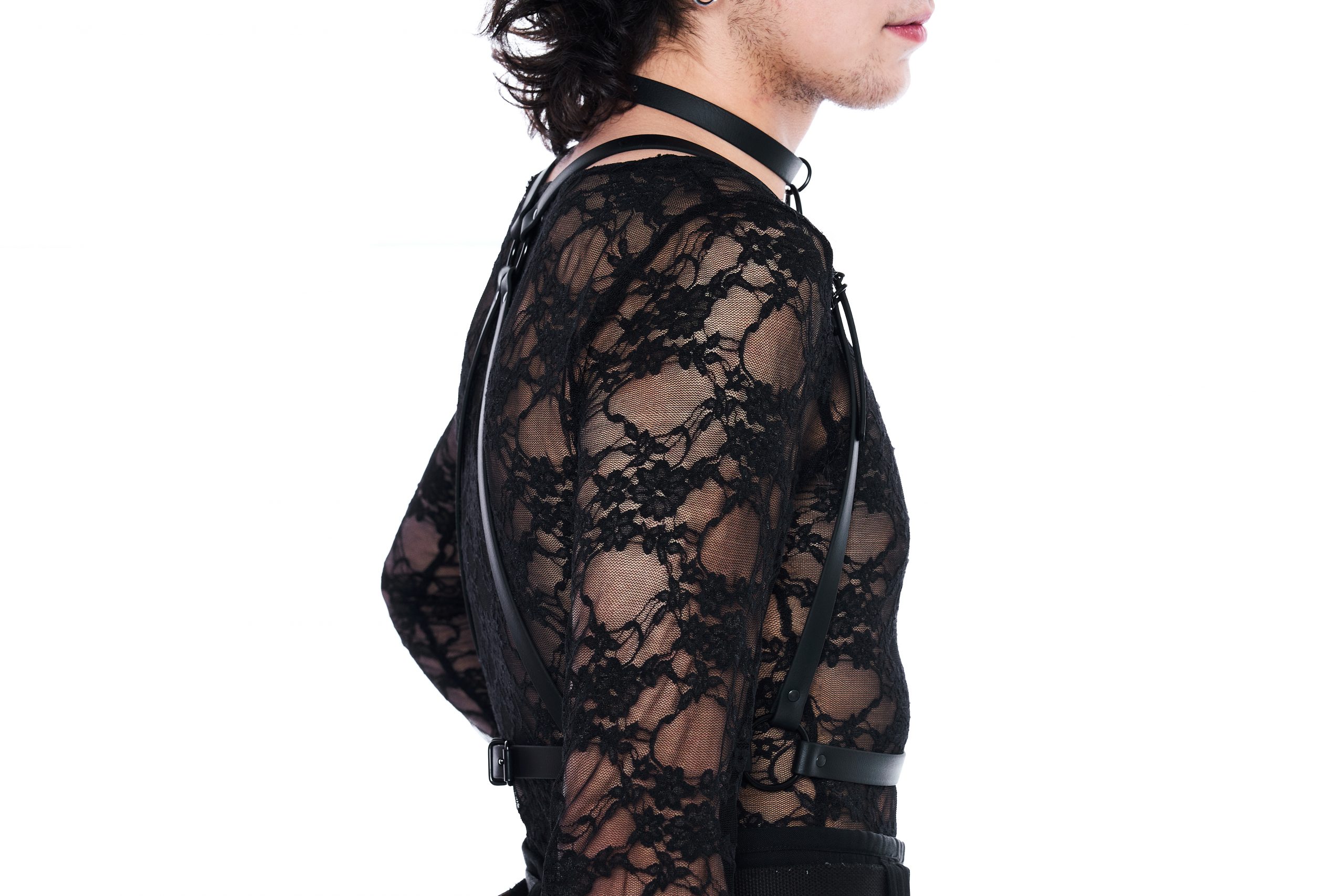 Sacred Sins All Black Everything Harness mit O-Ring - Image 3