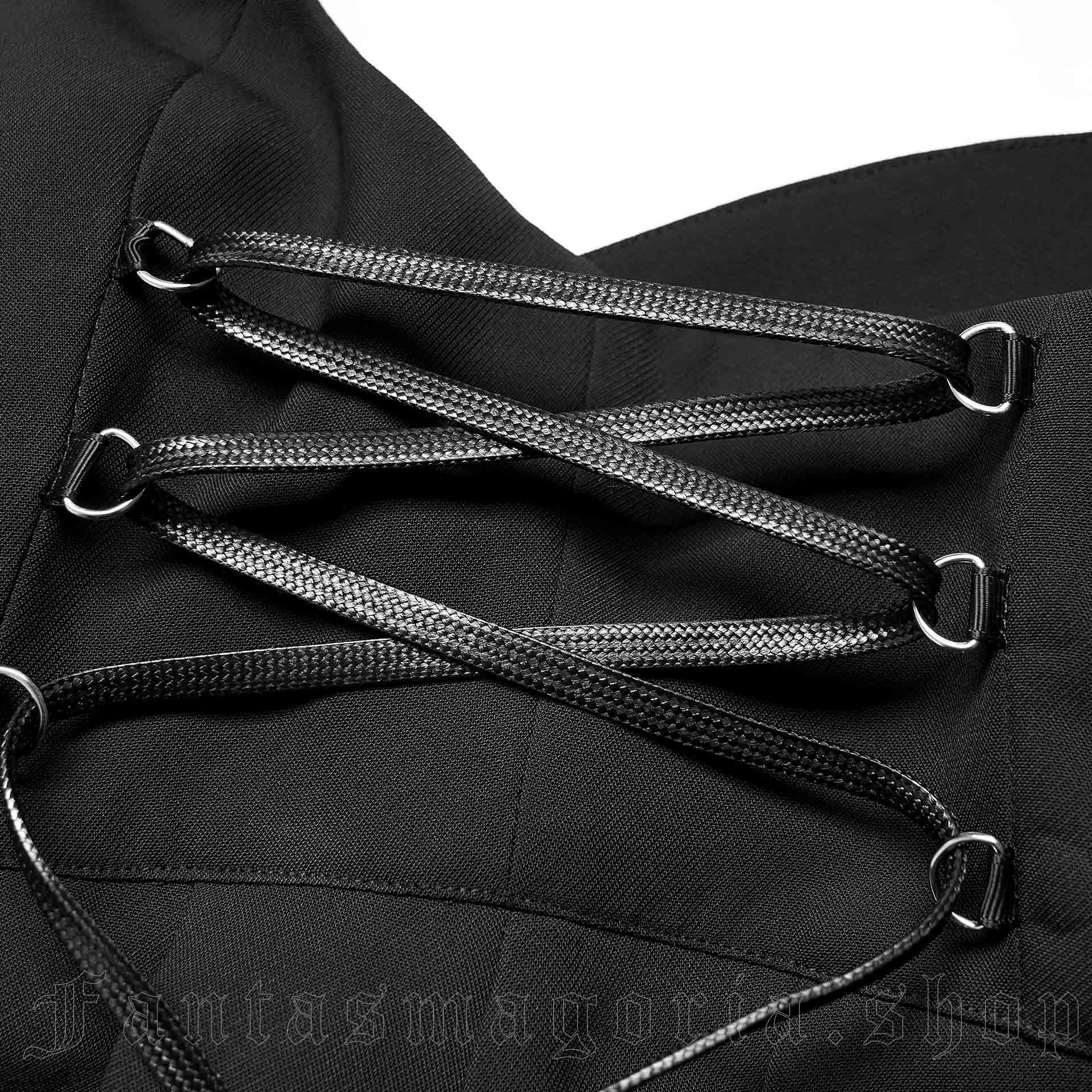 Punk Rave Modesta Black Pinafore Skirt – Bild 3