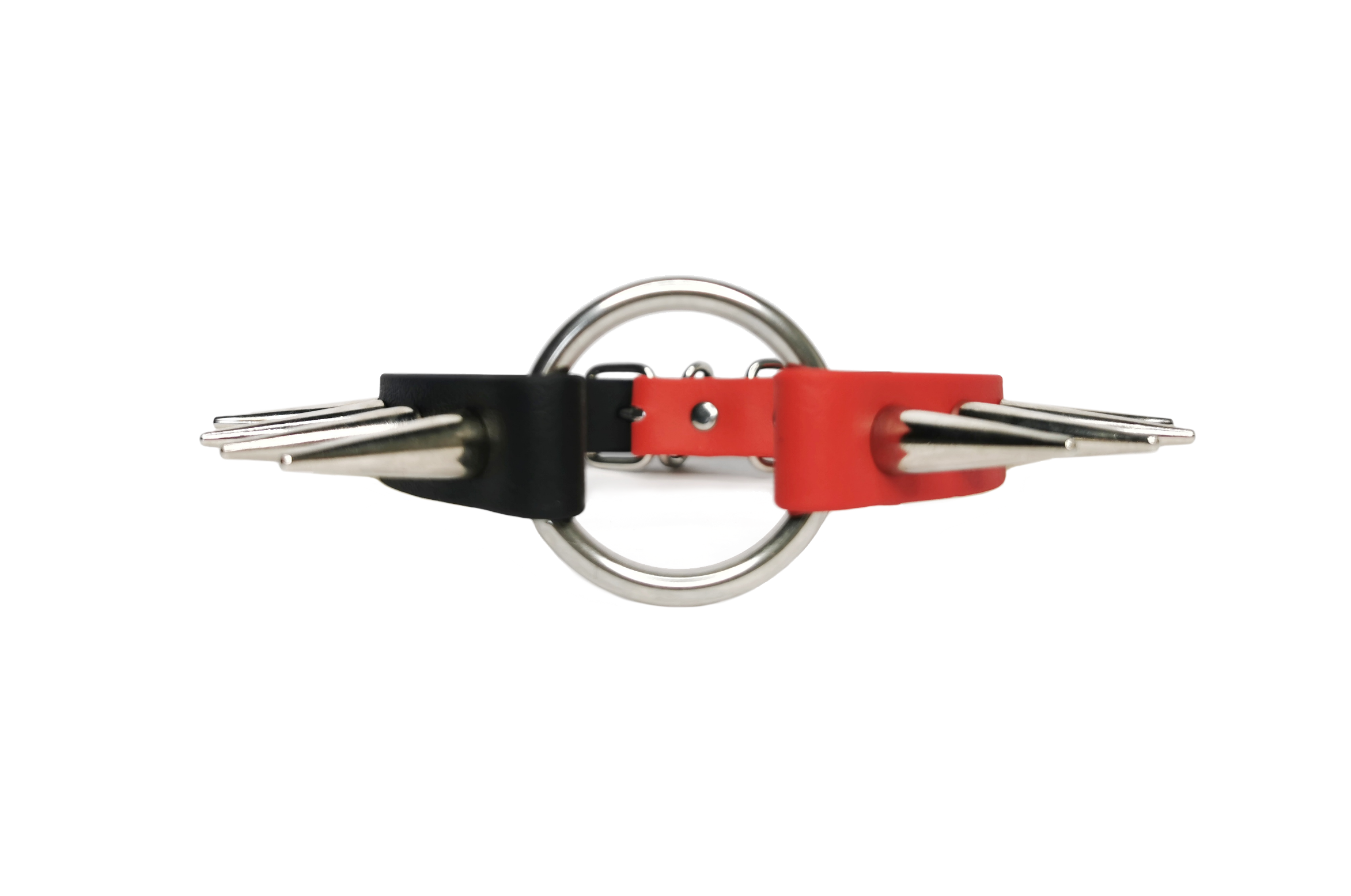 Sacred Sins Two Toned rot schwarz mit Nieten