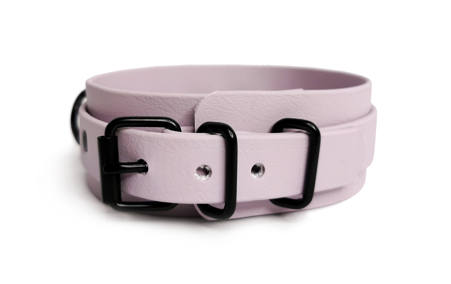 Sacred Sins Pastel violetter Choker mit D-Ringen und 2 O-Ringen – Bild 3