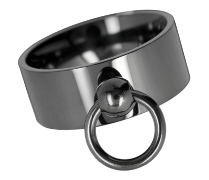 Dark Silver Ring der O schwarz