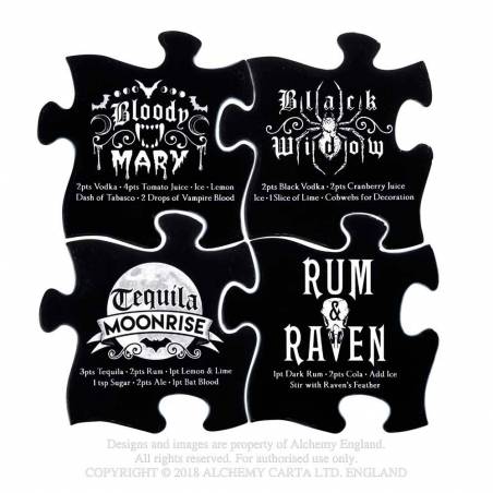 Alchemy Gothic Cocktail Coasters (4er Set)