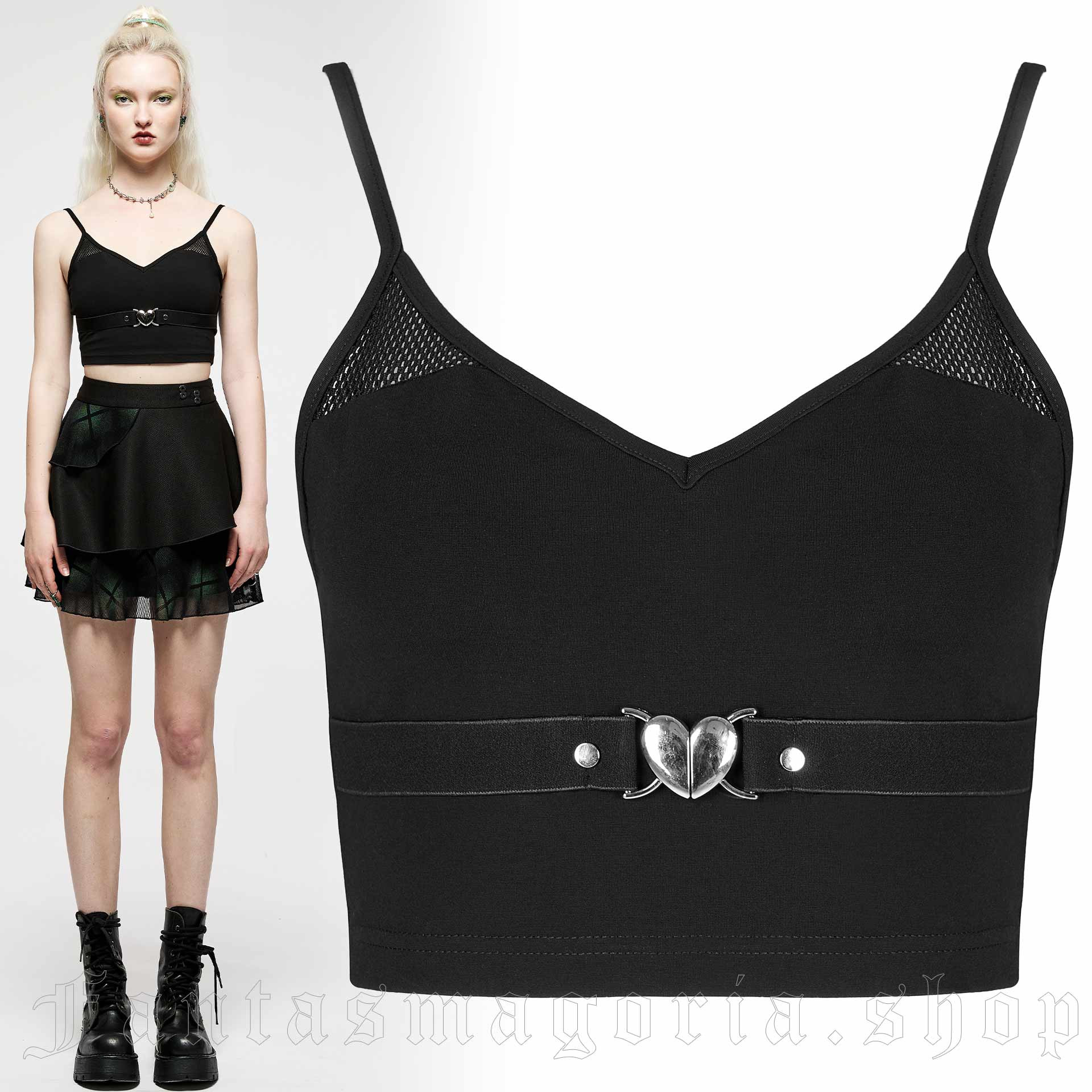 Punk Rave Blackheart Top