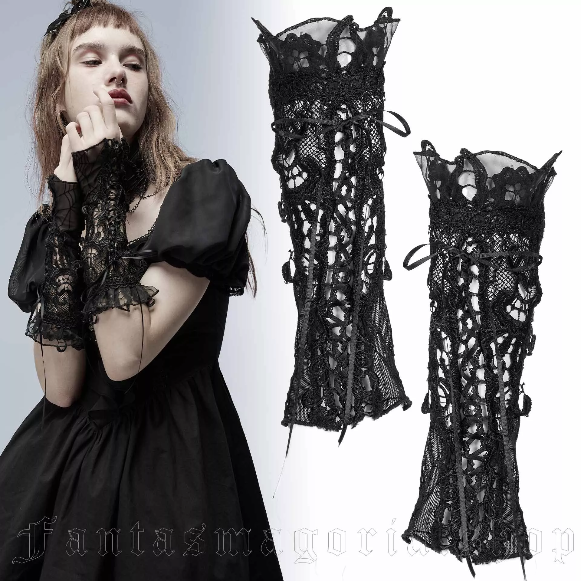 Punk Rave She Passed Away Gloves