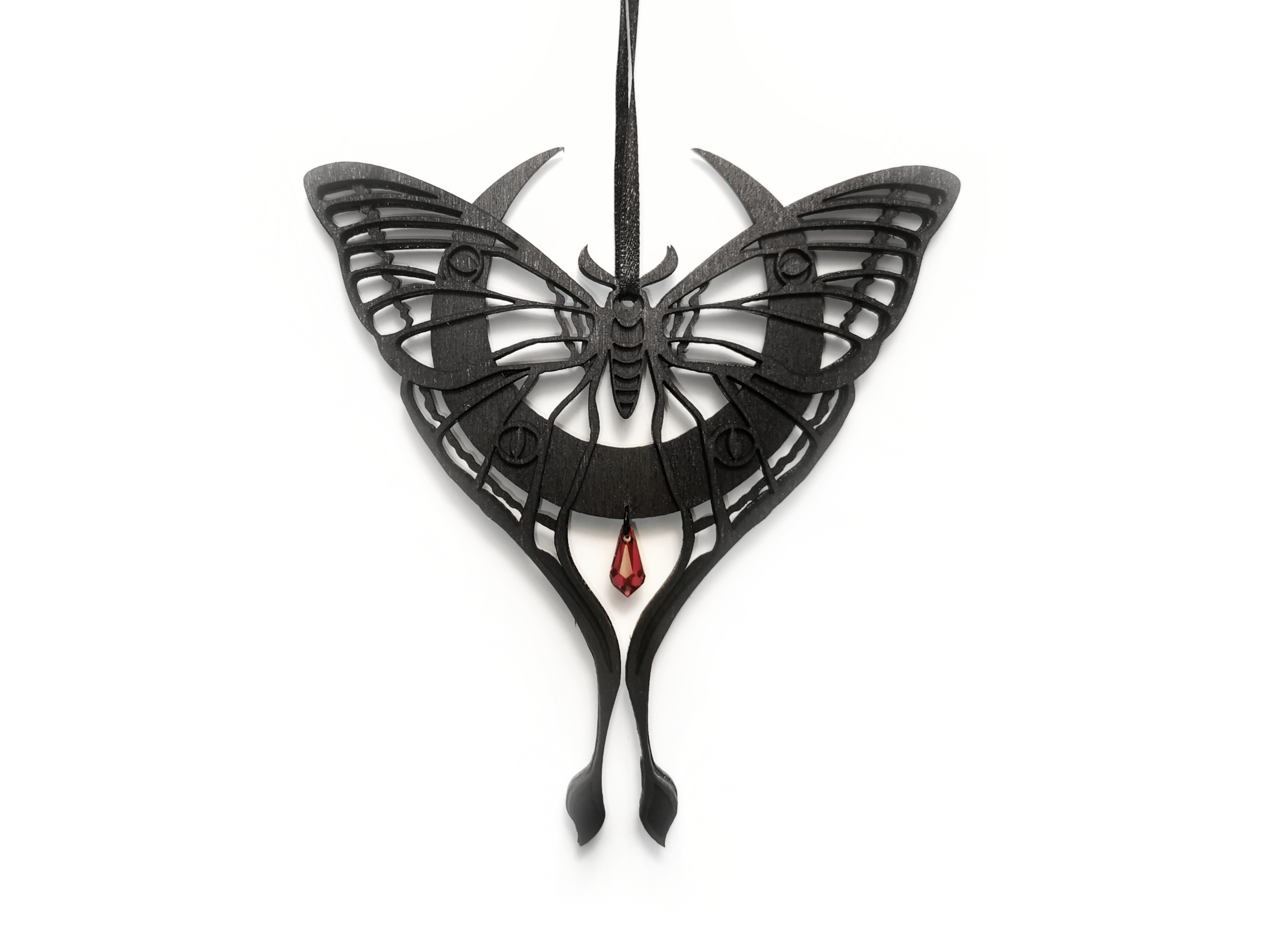Sacred Sins Luna Motten Ornament mit Swarovski-Stein
