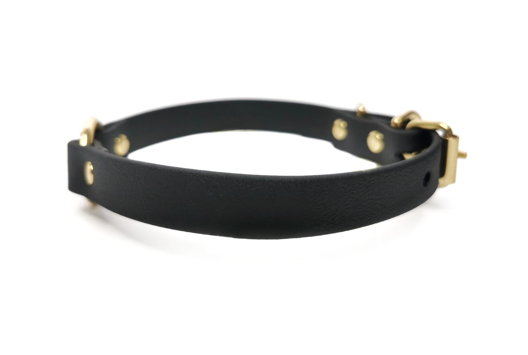 Sacred Sins Choker mit mittigem goldenen O-Ring – Bild 3