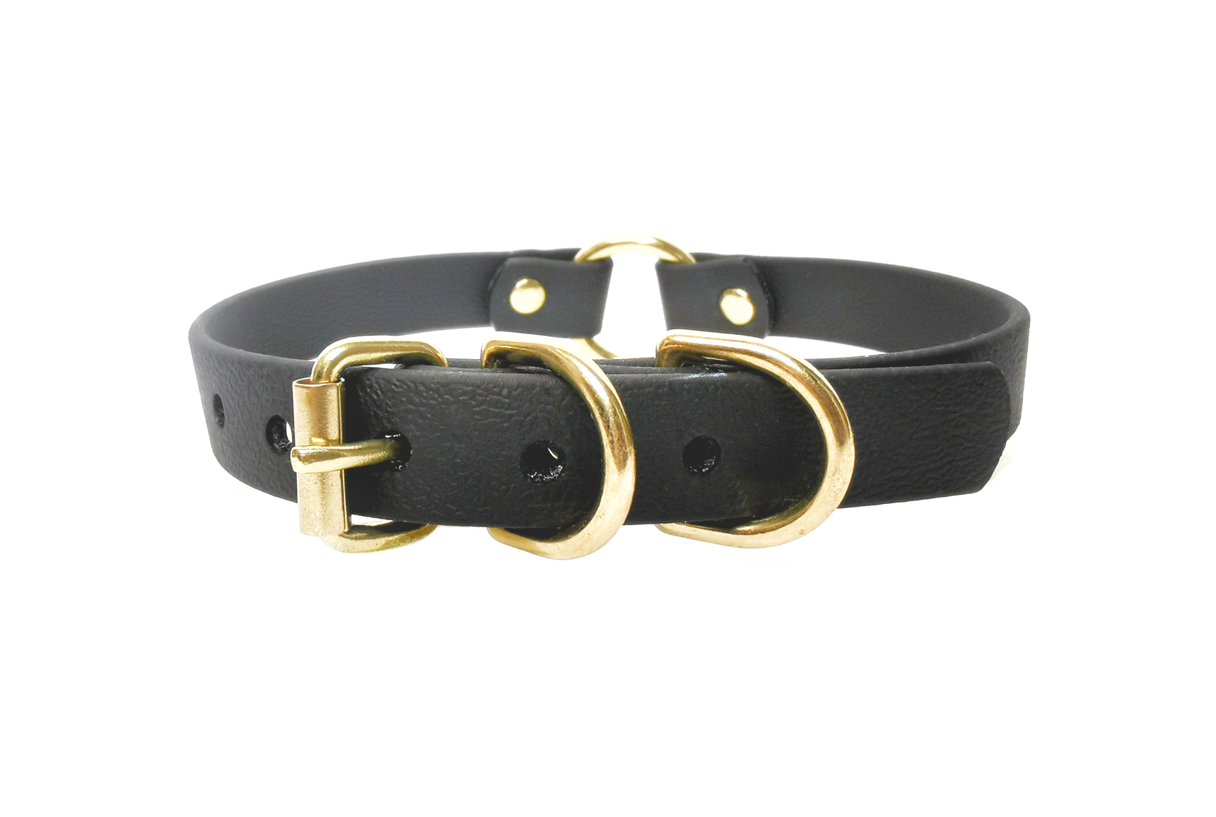 Sacred Sins Choker mit mittigem goldenen O-Ring – Bild 2