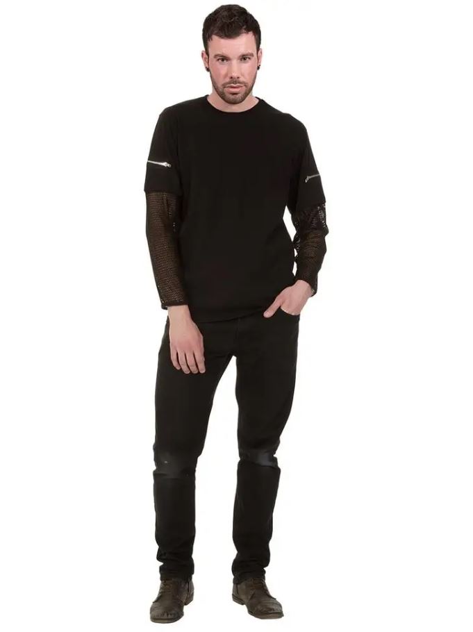 Spiral Longsleeve mit Netz-Ärmeln – Bild 3