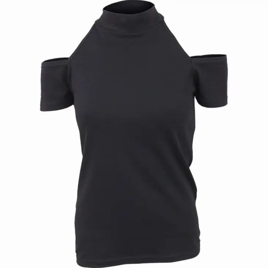 Spiral Cold Shoulder T-Shirt – Bild 2