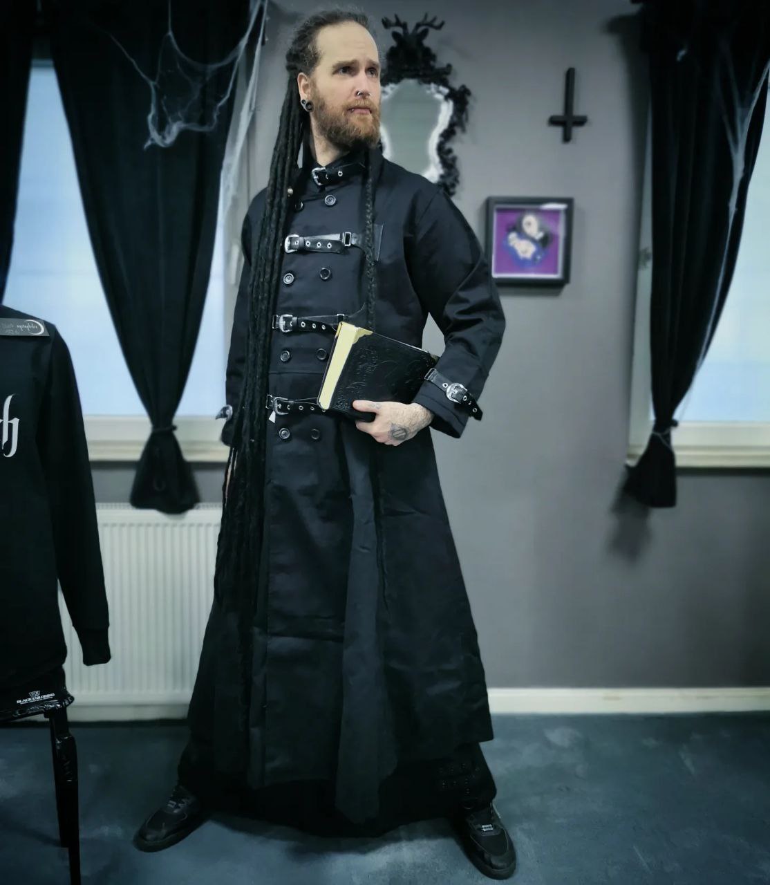 Black Pistol Closure Coat