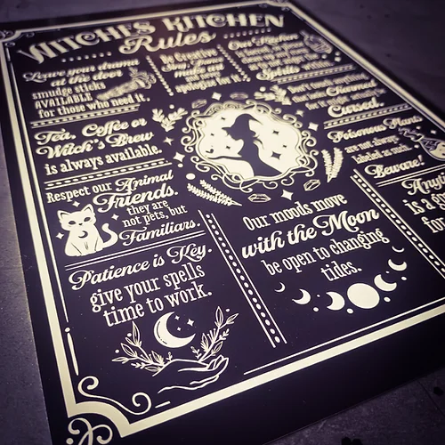 Dunkle.Seelen.Liebe Kitchen Witch Art Print - Image 3