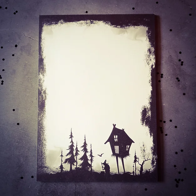 Dunkle.Seelen.Liebe Notizblock Baba Jaga