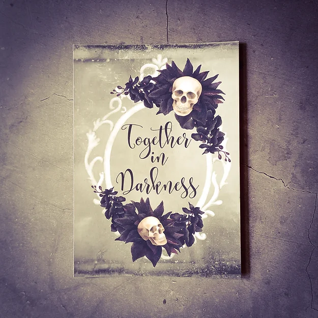 Dunkle.Seelen.Liebe Together in Darkness Postkarte – Bild 2
